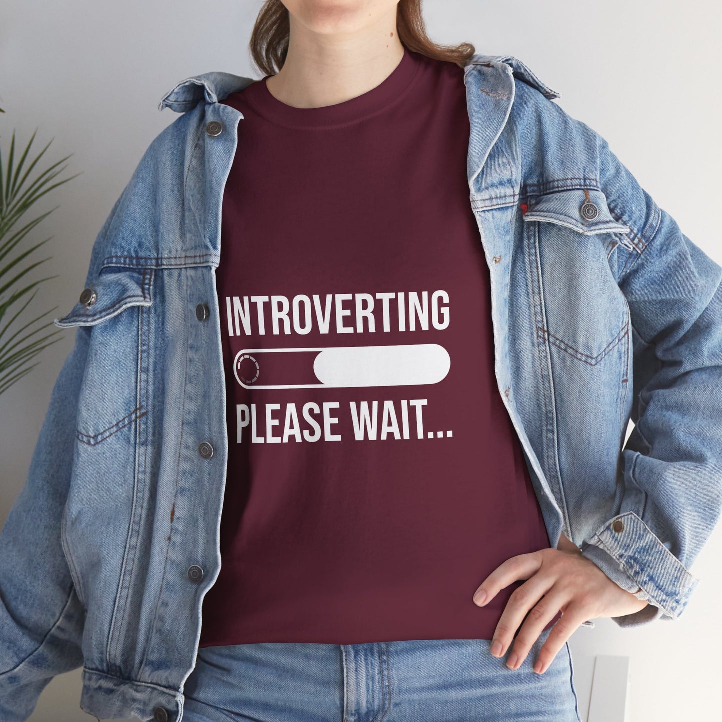 Introverting Please Wait T-Shirt — Funny Introvert Loading Tee
