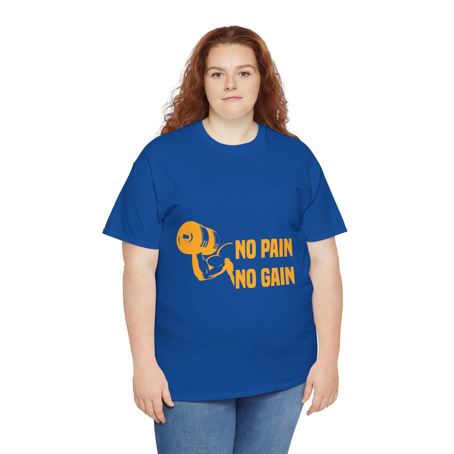 No Pain No Gain Motivational Fitness Tee