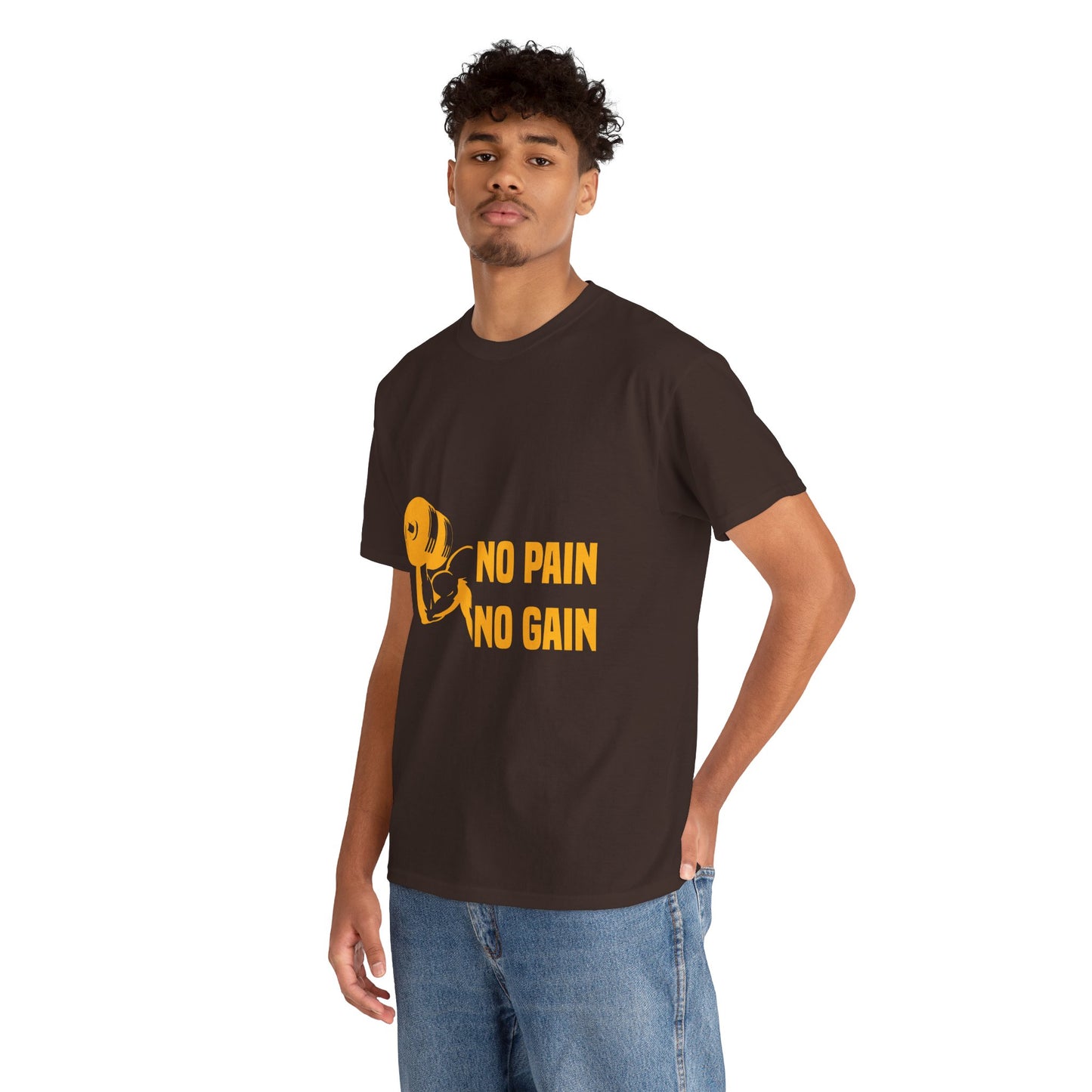No Pain No Gain Motivational Fitness Tee