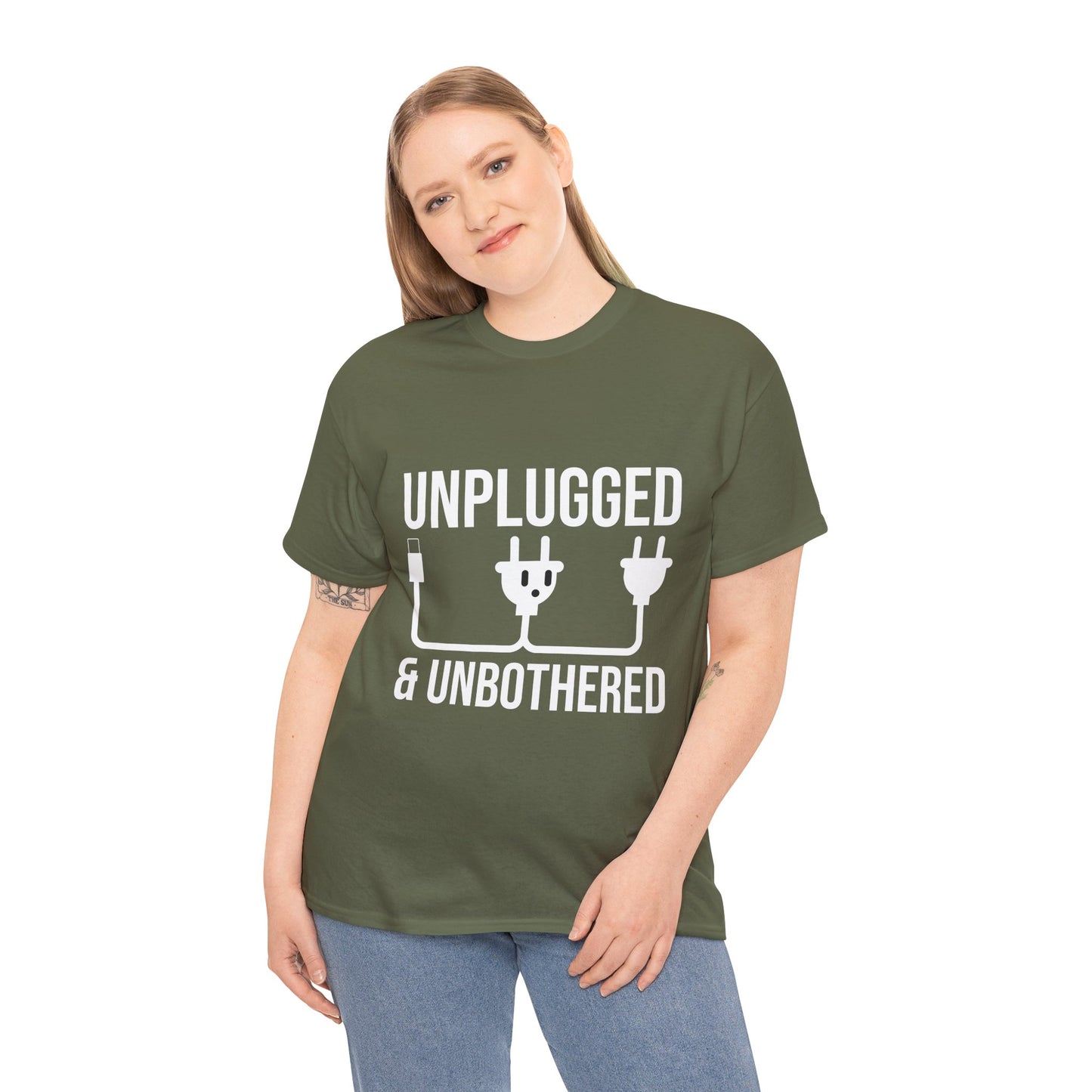 Relax Mode Tee — "Unplugged and Unbothered" Minimalist Calm T-Shirt