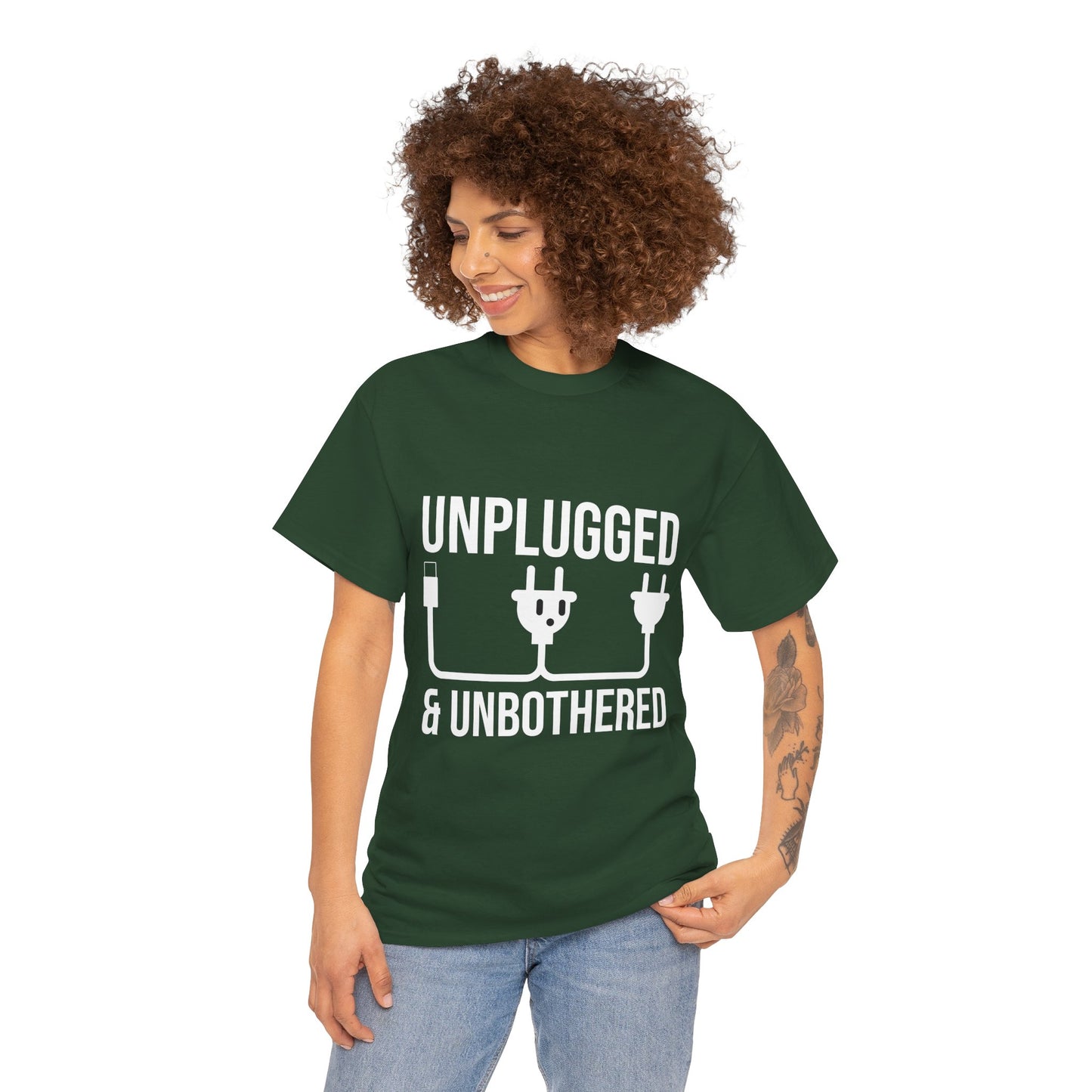 Relax Mode Tee — "Unplugged and Unbothered" Minimalist Calm T-Shirt
