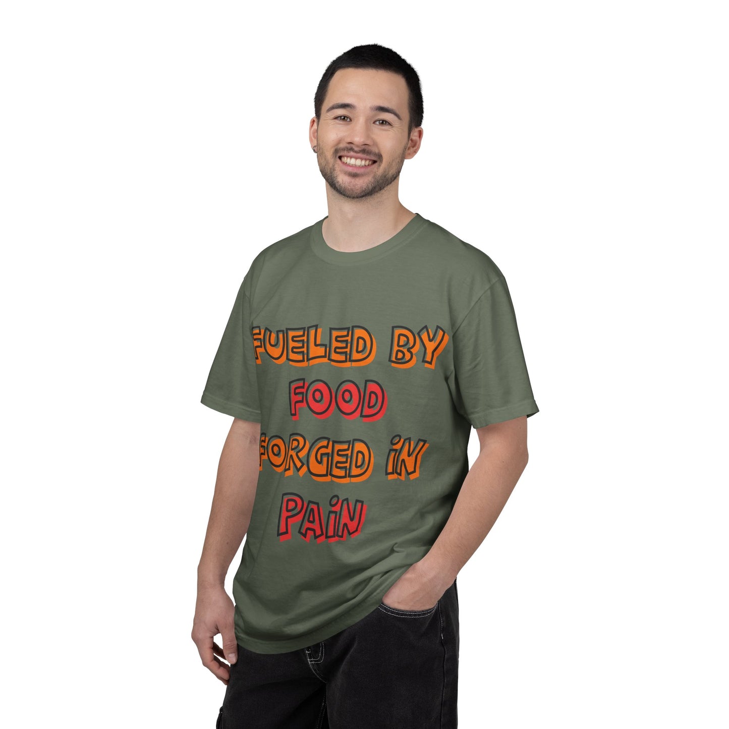 Fueled by Food Forged in Pain Fitness Tee - Motivational Gym T-Shirt