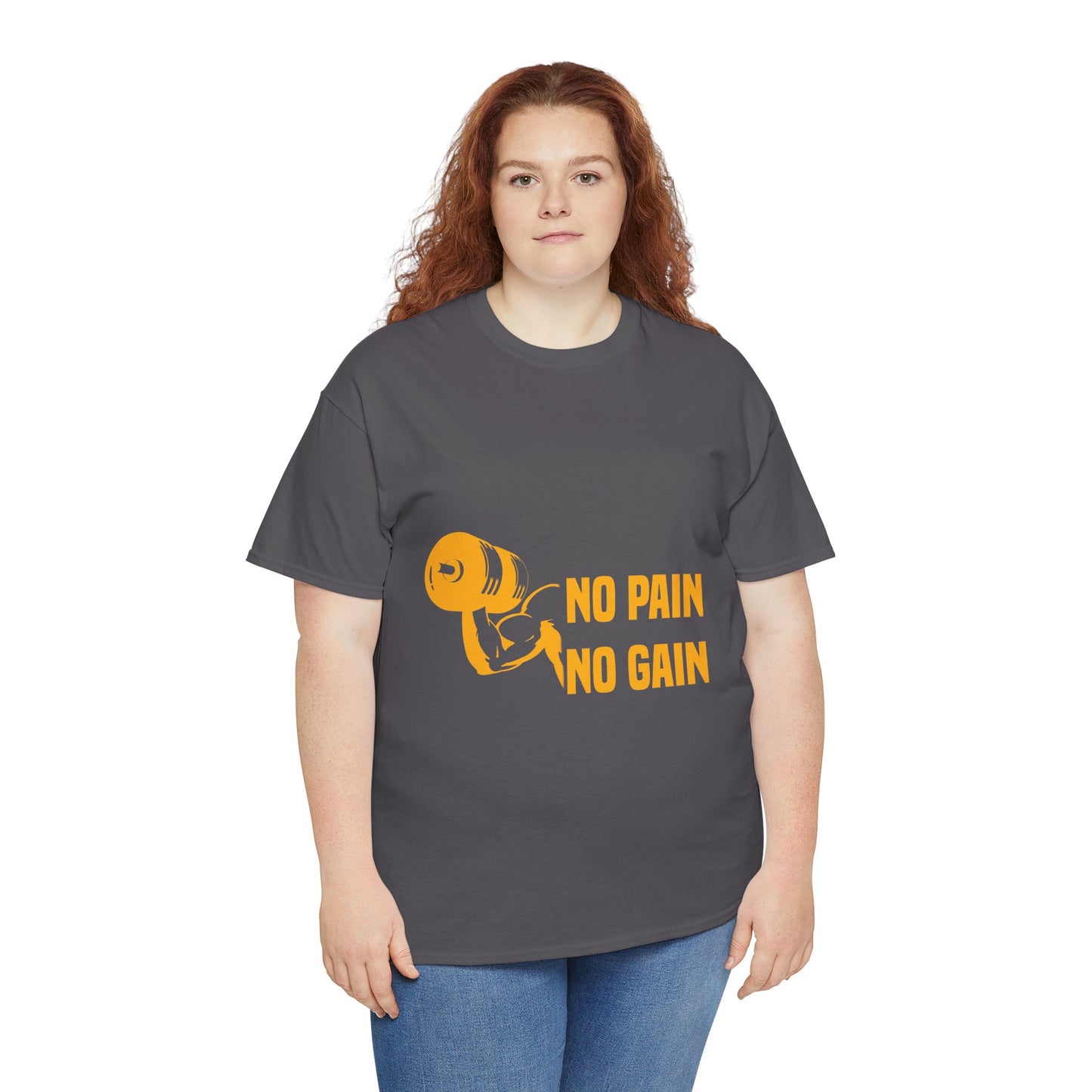 No Pain No Gain Motivational Fitness Tee