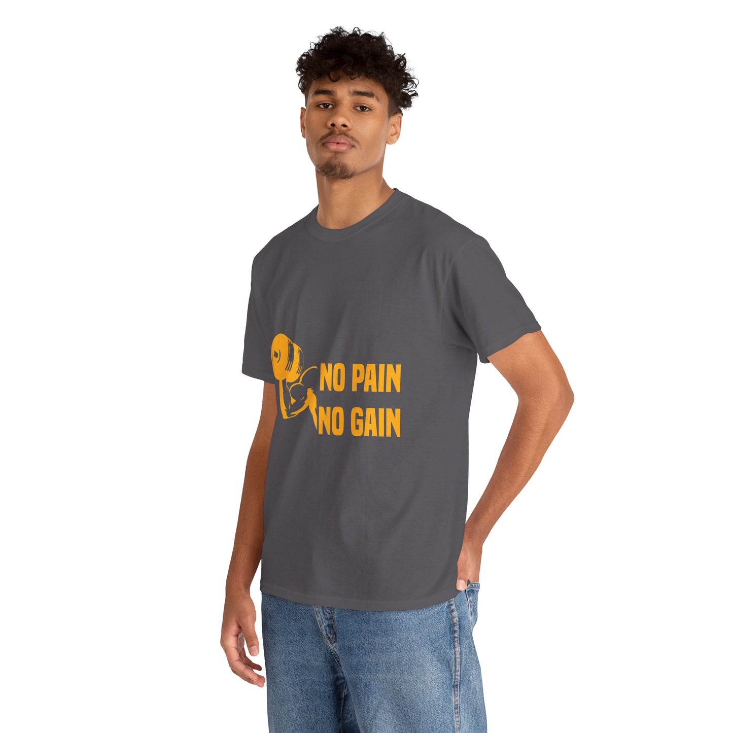 No Pain No Gain Motivational Fitness Tee