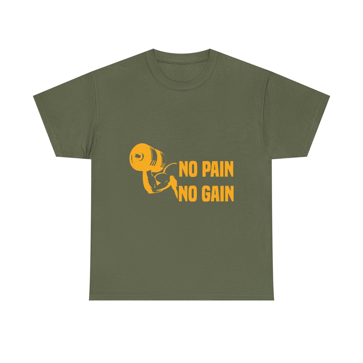 No Pain No Gain Motivational Fitness Tee