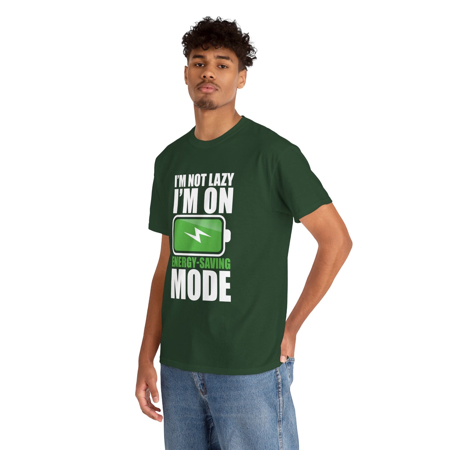 Energy-Saving Mode T-Shirt — "I'm Not Lazy, I'm On Energy-Saving Mode" Funny Graphic Tee