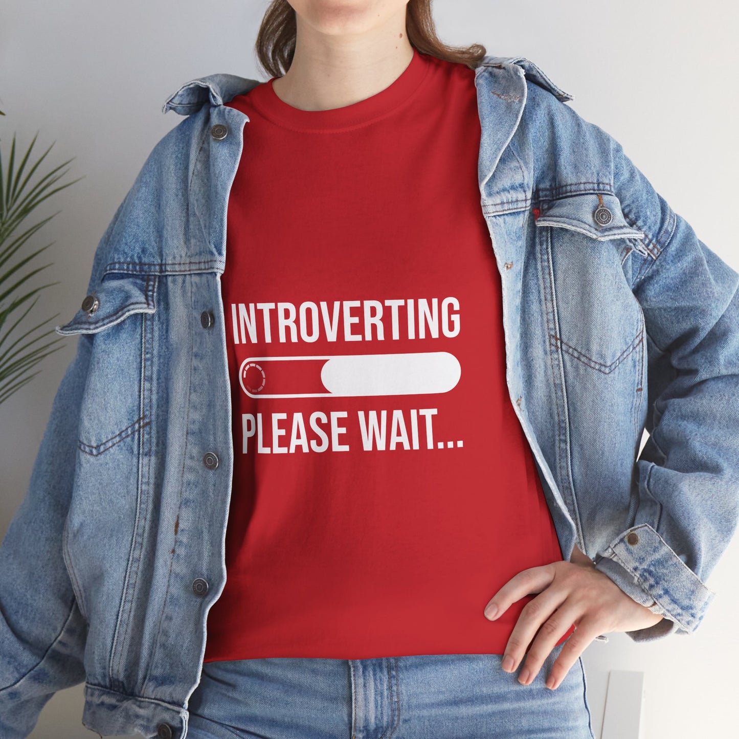Introverting Please Wait T-Shirt — Funny Introvert Loading Tee