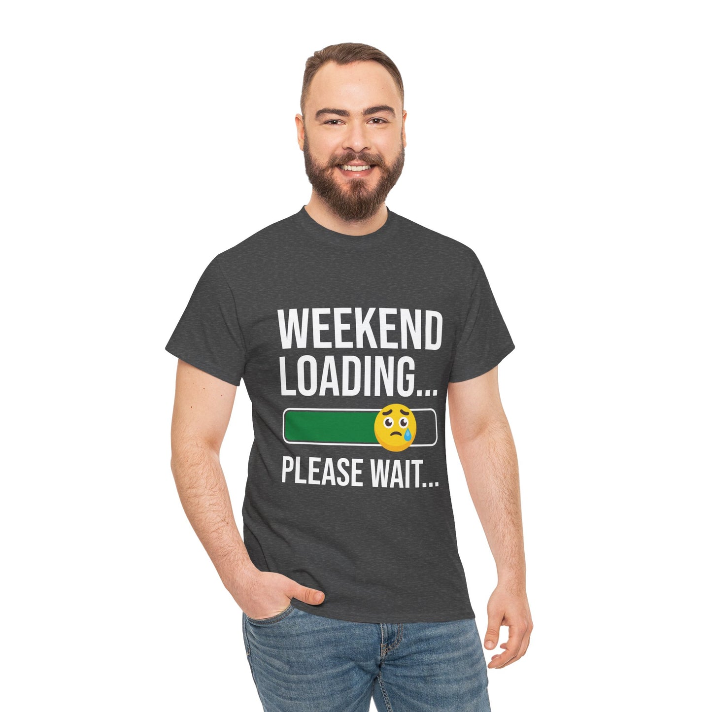 Weekend Loading Please Wait Tee — Funny Lazy Mode T-Shirt