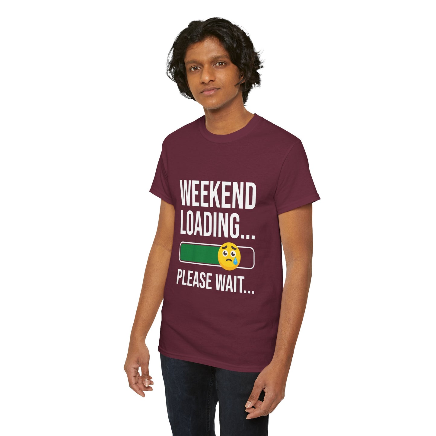Weekend Loading Please Wait Tee — Funny Lazy Mode T-Shirt