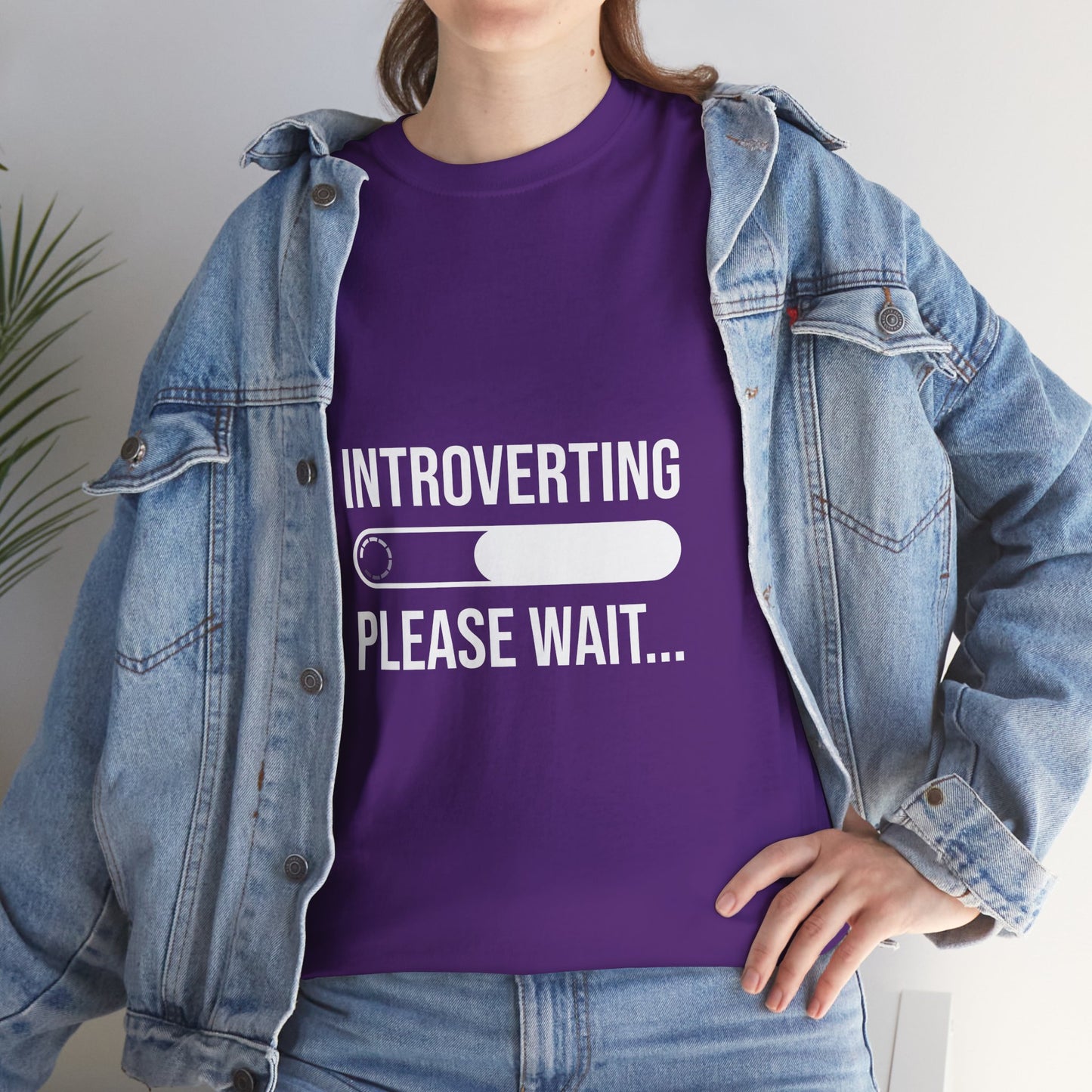 Introverting Please Wait T-Shirt — Funny Introvert Loading Tee