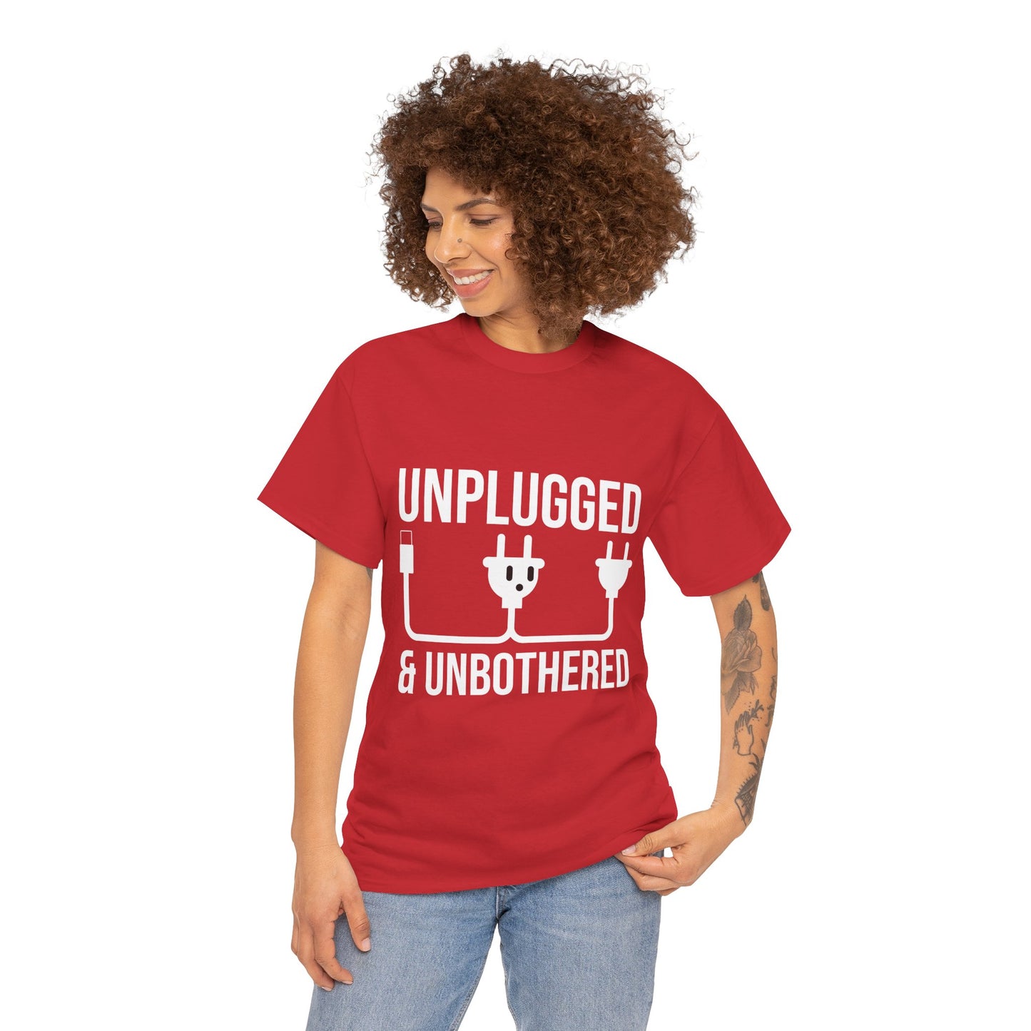 Relax Mode Tee — "Unplugged and Unbothered" Minimalist Calm T-Shirt