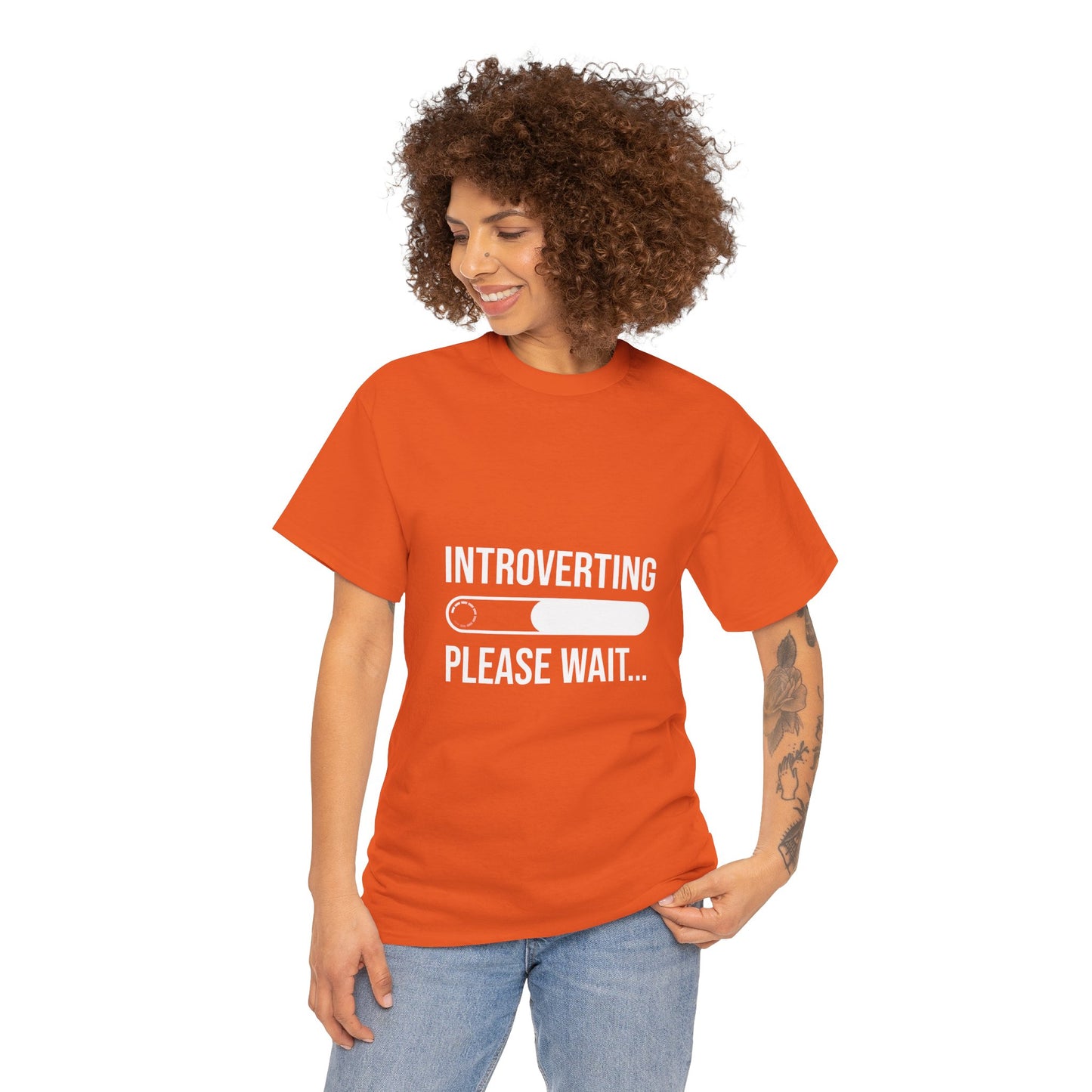 Introverting Please Wait T-Shirt — Funny Introvert Loading Tee
