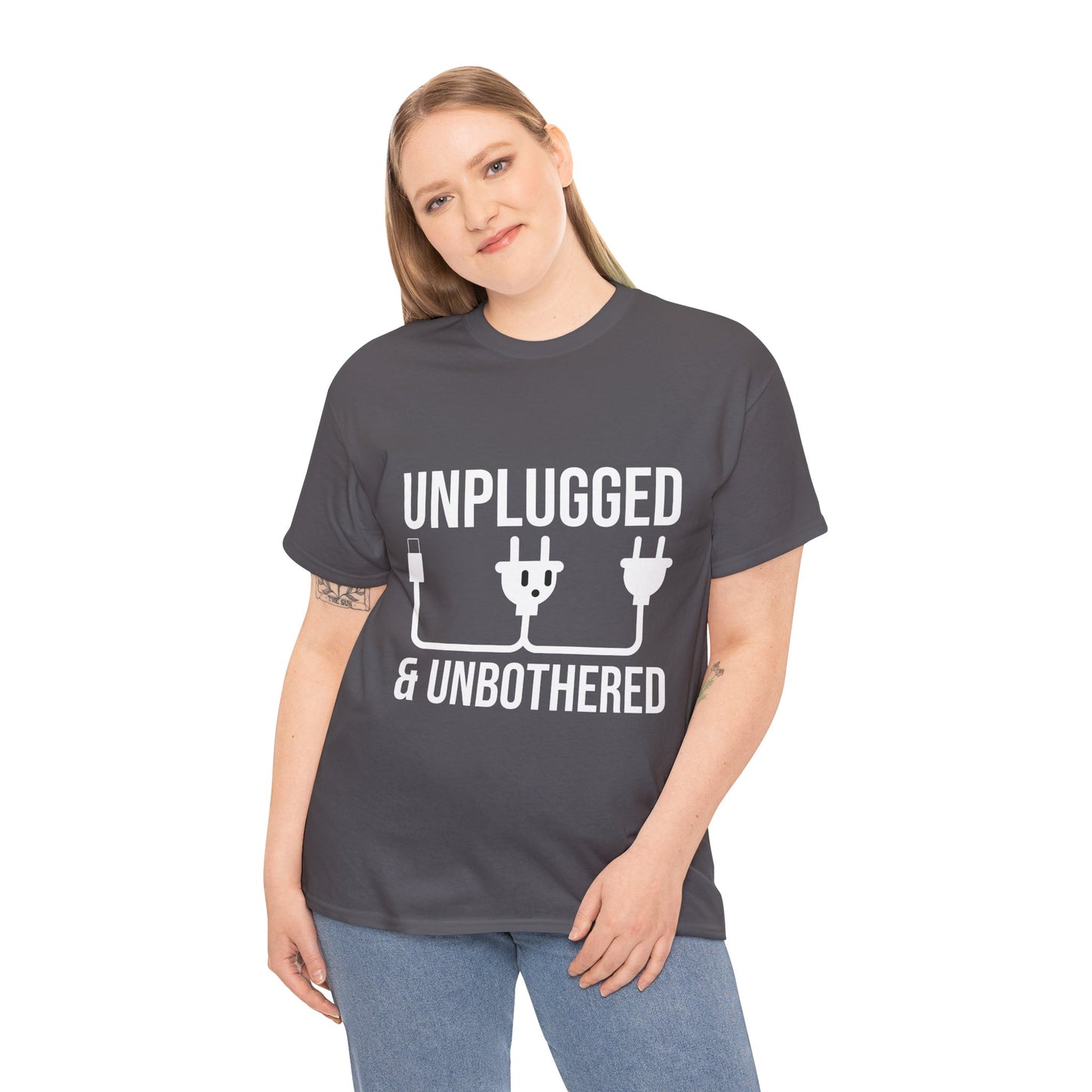 Relax Mode Tee — "Unplugged and Unbothered" Minimalist Calm T-Shirt
