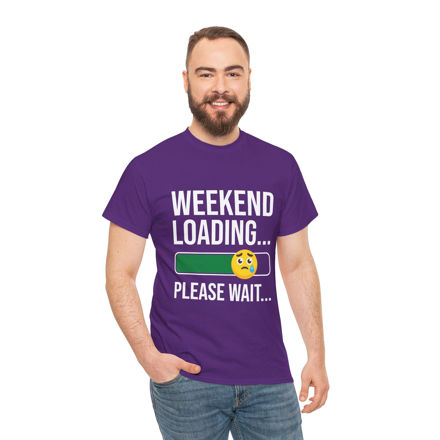 Weekend Loading Please Wait Tee — Funny Lazy Mode T-Shirt