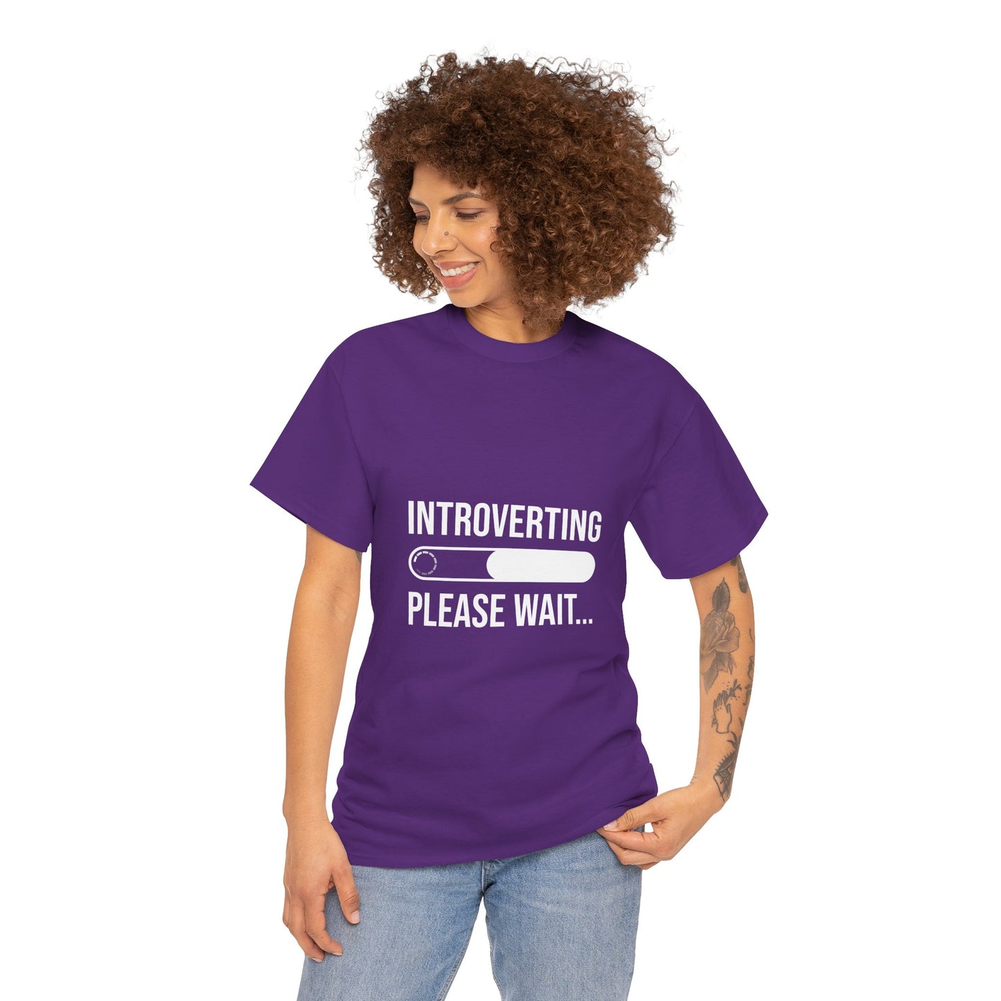Introverting Please Wait T-Shirt — Funny Introvert Loading Tee