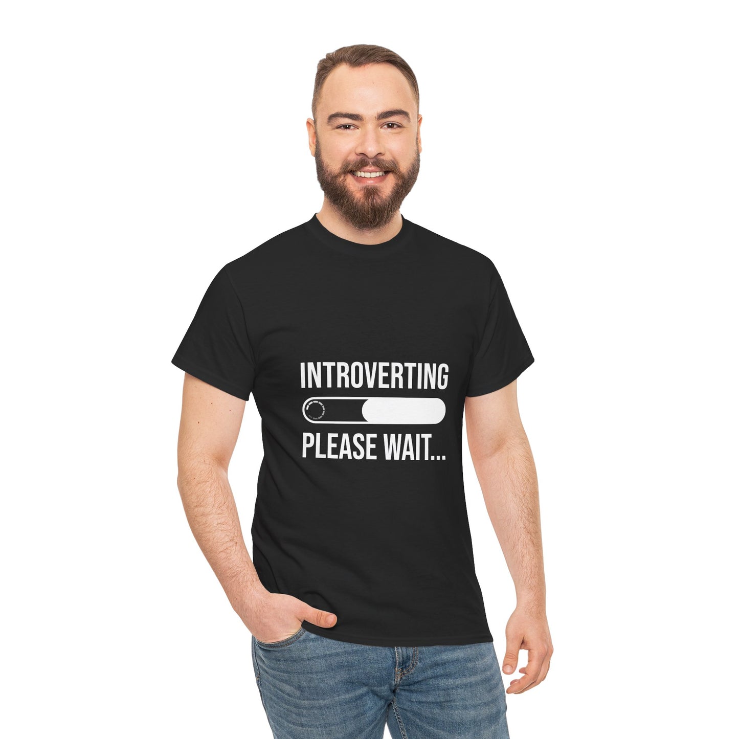 Introverting Please Wait T-Shirt — Funny Introvert Loading Tee