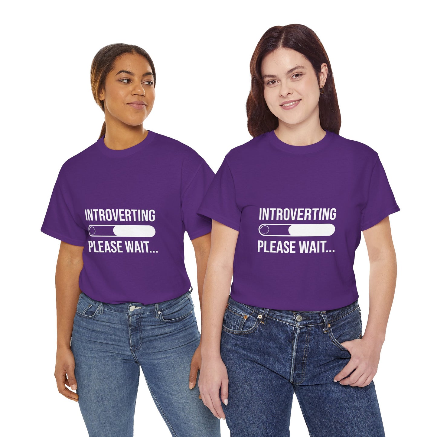 Introverting Please Wait T-Shirt — Funny Introvert Loading Tee