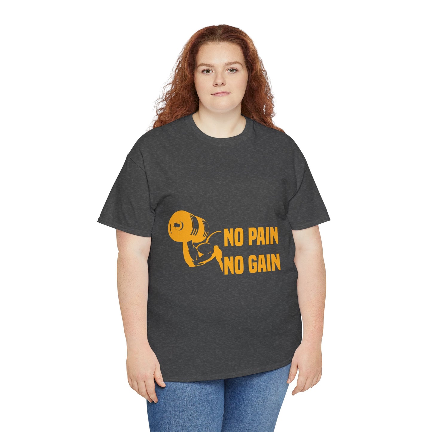 No Pain No Gain Motivational Fitness Tee