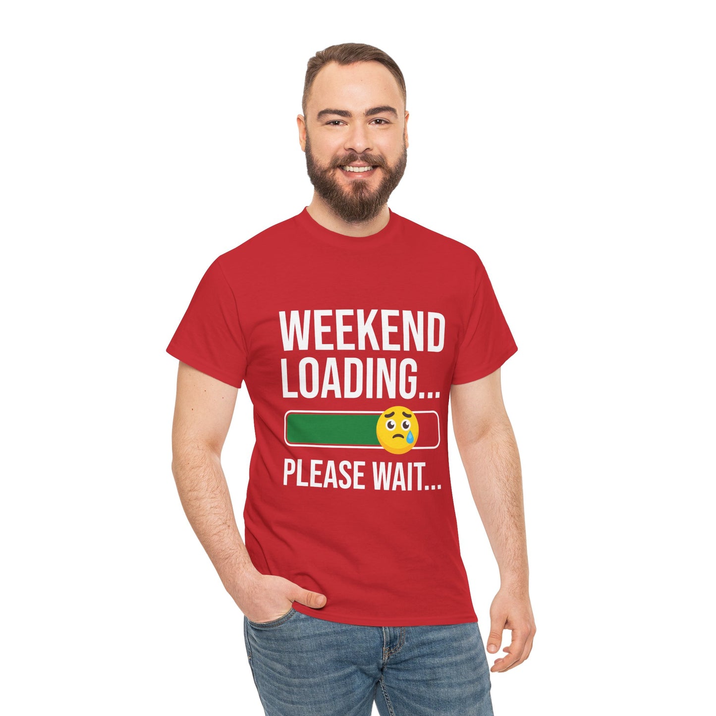 Weekend Loading Please Wait Tee — Funny Lazy Mode T-Shirt