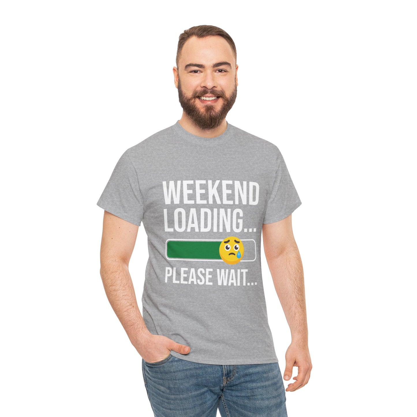 Weekend Loading Please Wait Tee — Funny Lazy Mode T-Shirt