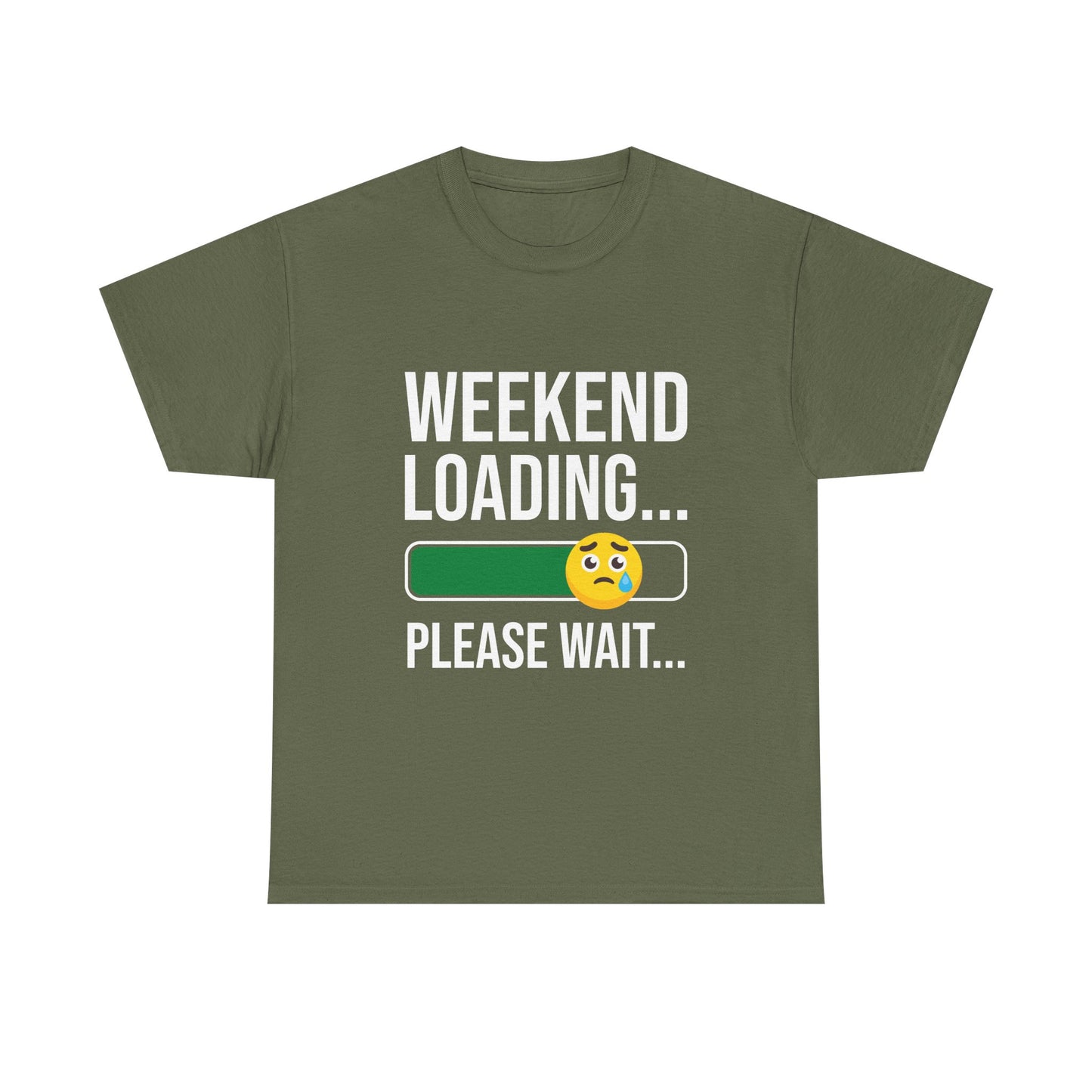 Weekend Loading Please Wait Tee — Funny Lazy Mode T-Shirt