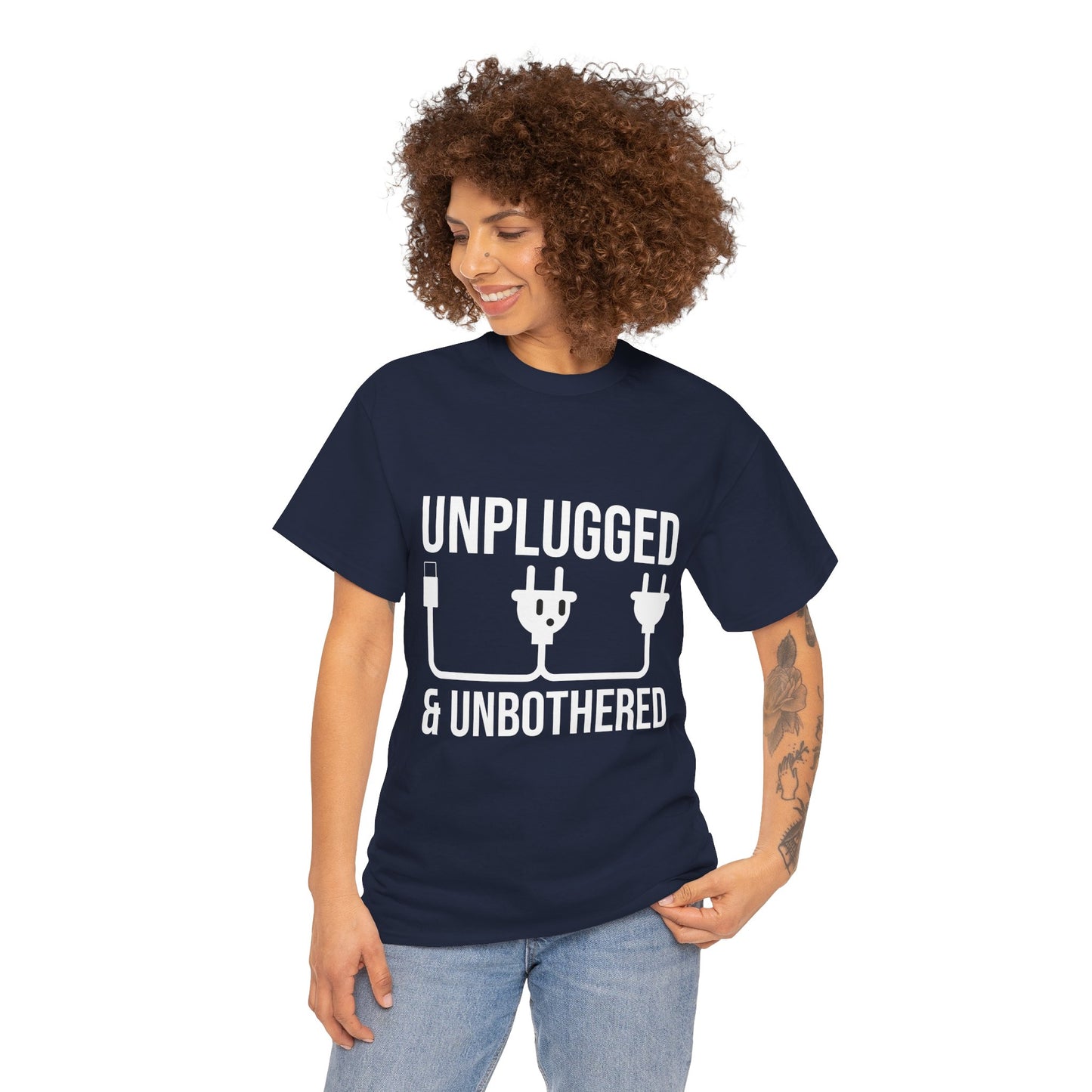 Relax Mode Tee — "Unplugged and Unbothered" Minimalist Calm T-Shirt