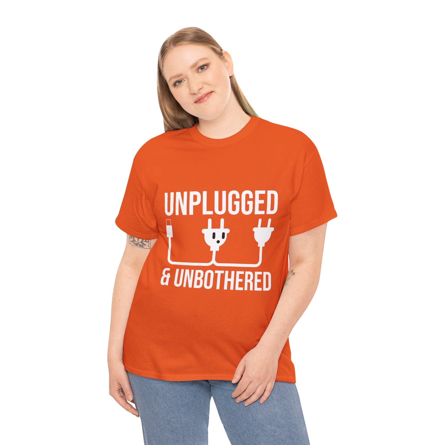 Relax Mode Tee — "Unplugged and Unbothered" Minimalist Calm T-Shirt