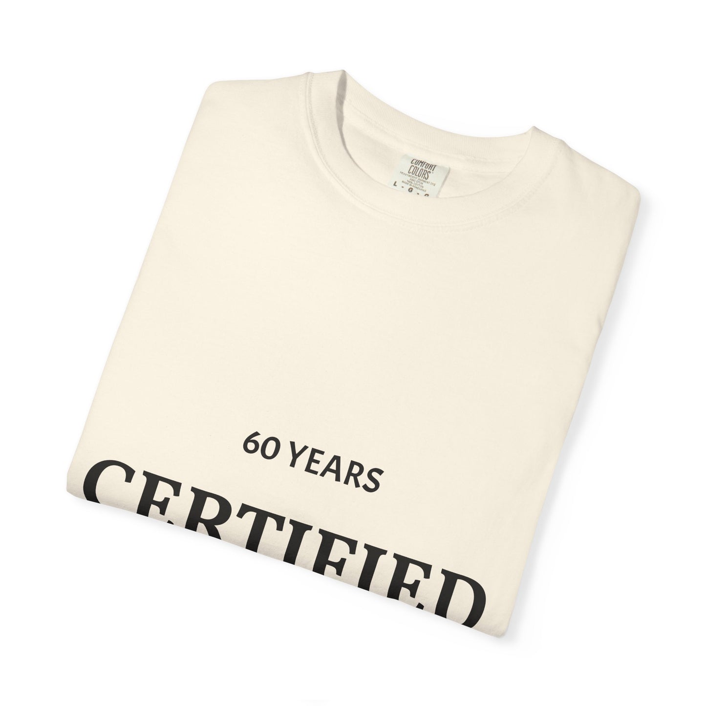 Retro '60 Years Certified' Birthday T-Shirt