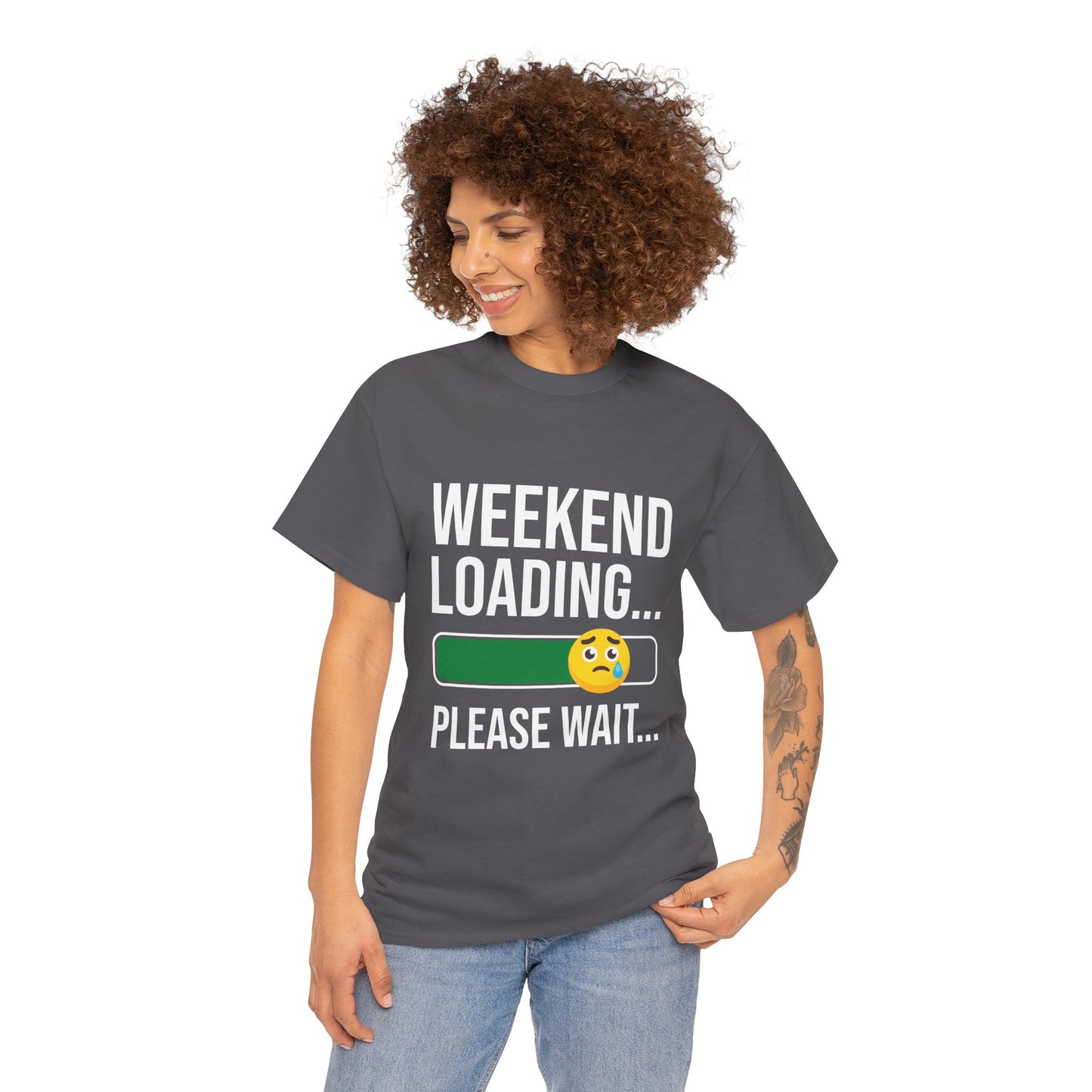 Weekend Loading Please Wait Tee — Funny Lazy Mode T-Shirt