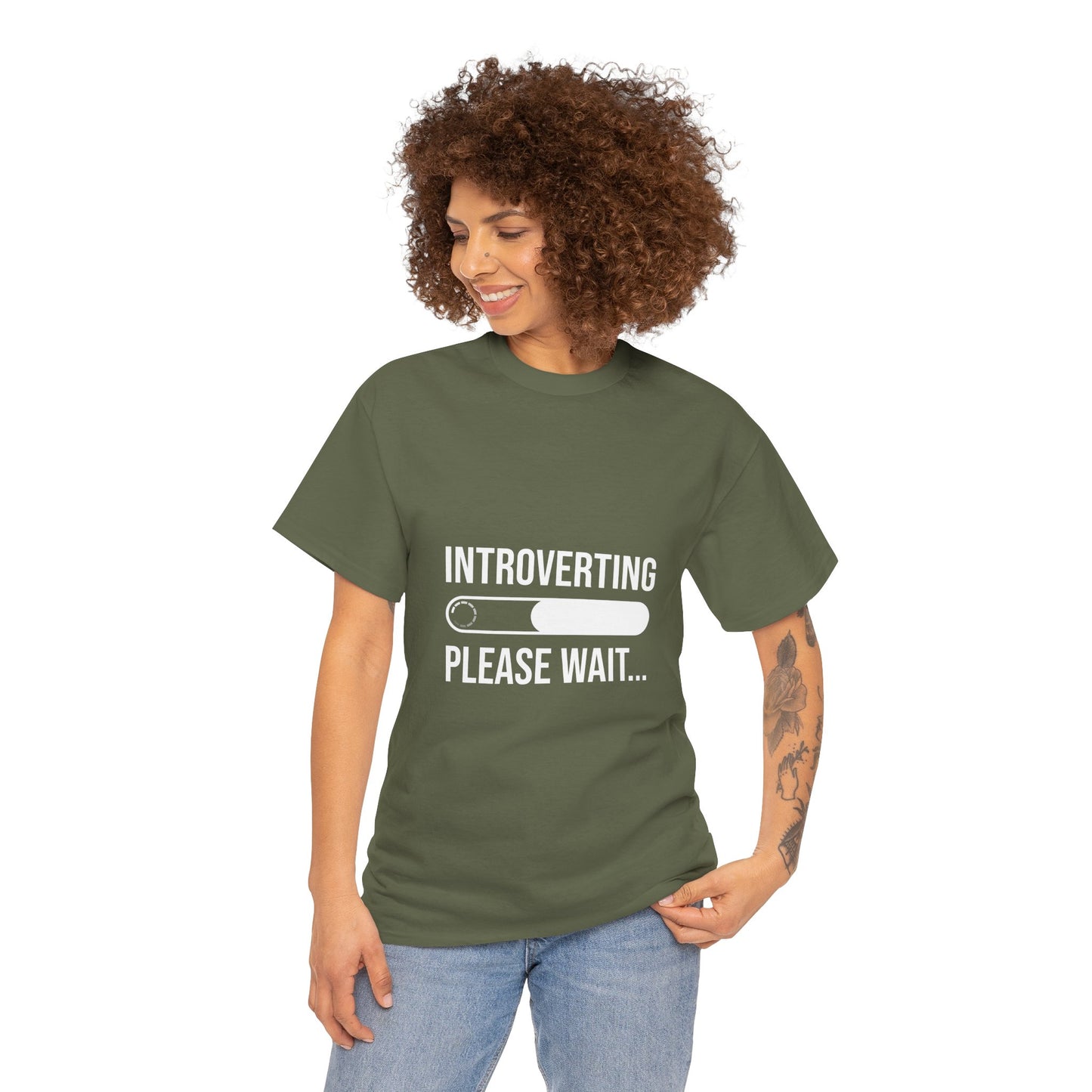 Introverting Please Wait T-Shirt — Funny Introvert Loading Tee