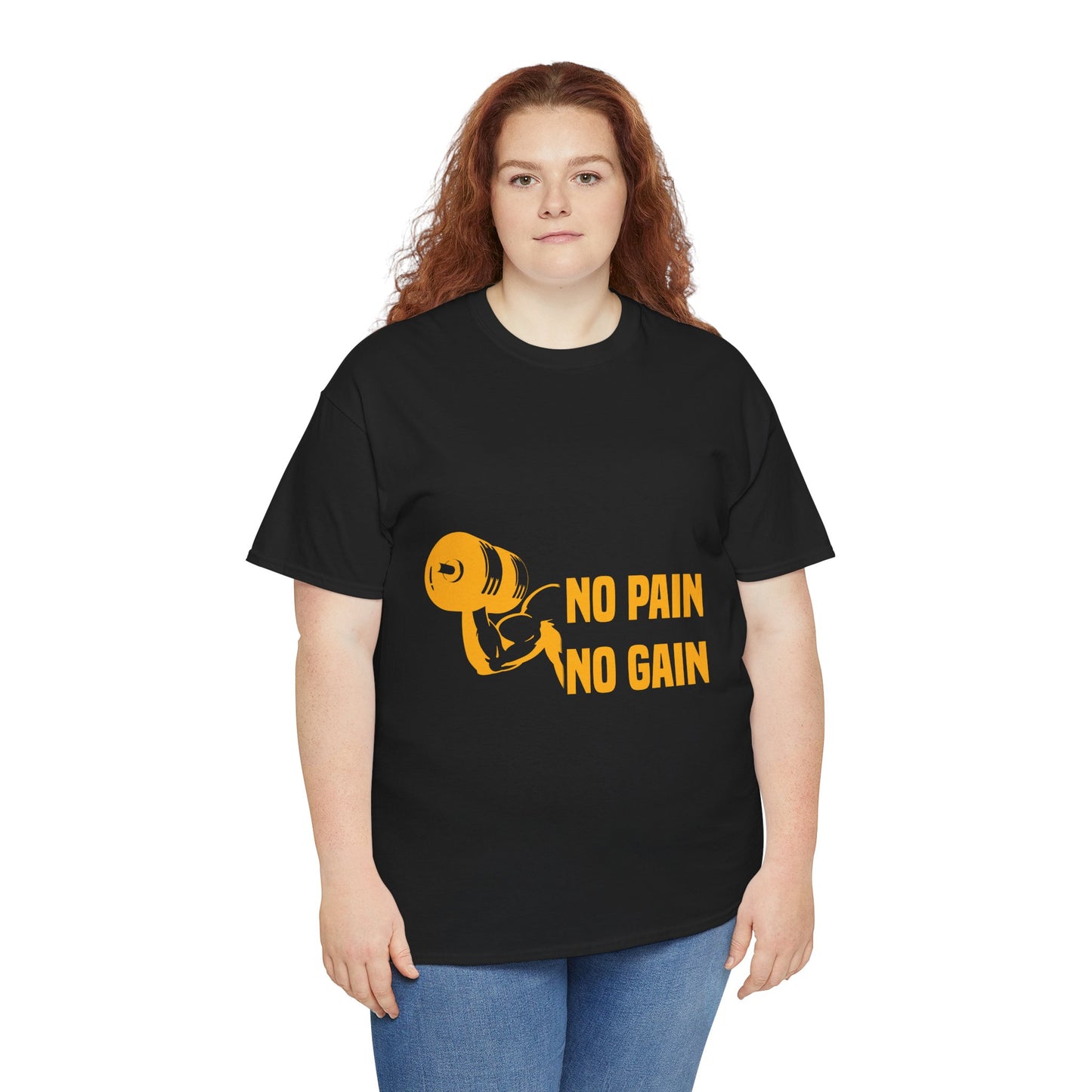 No Pain No Gain Motivational Fitness Tee