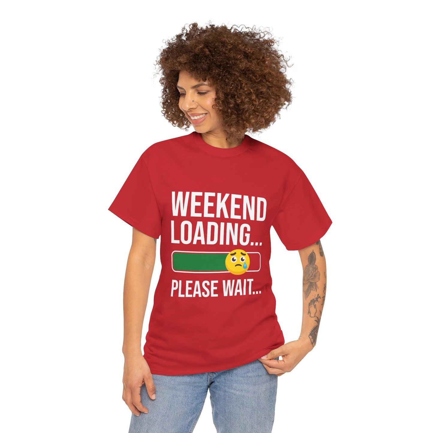 Weekend Loading Please Wait Tee — Funny Lazy Mode T-Shirt