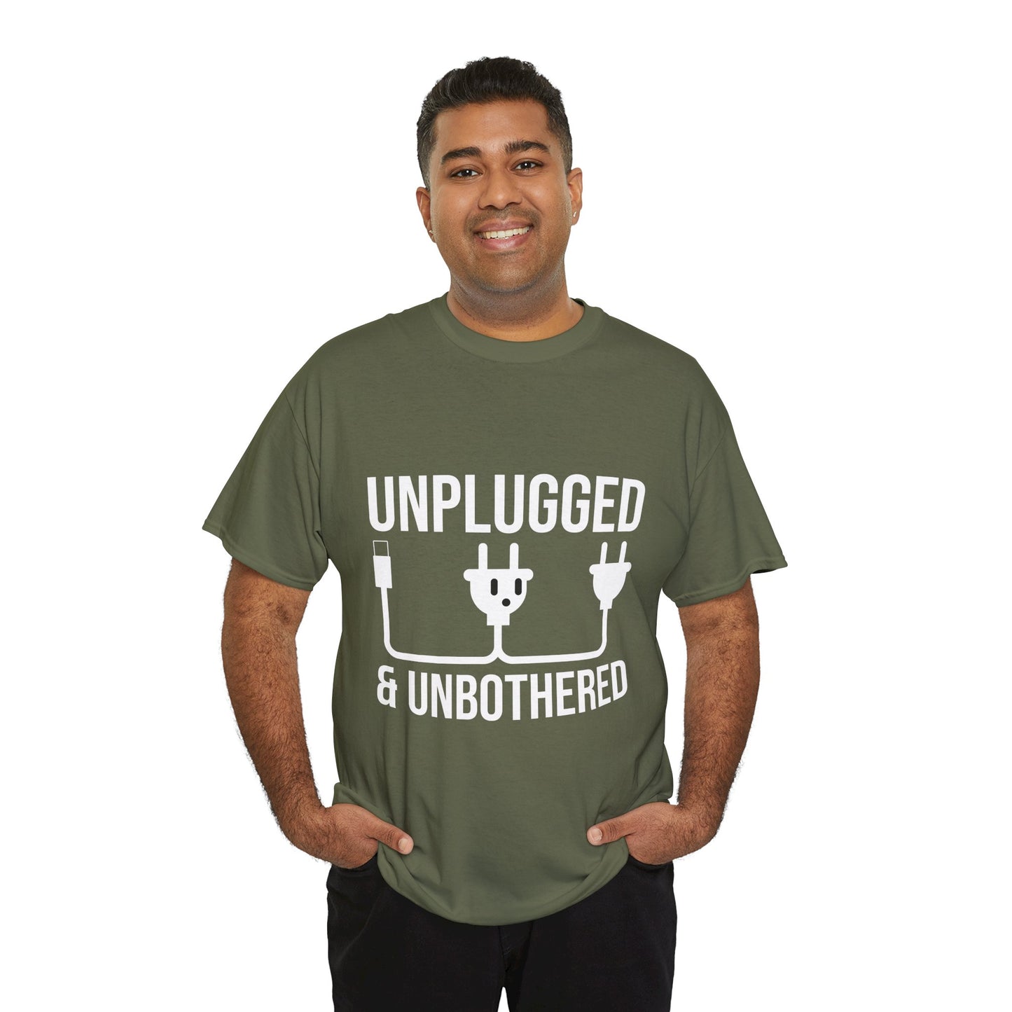 Relax Mode Tee — "Unplugged and Unbothered" Minimalist Calm T-Shirt