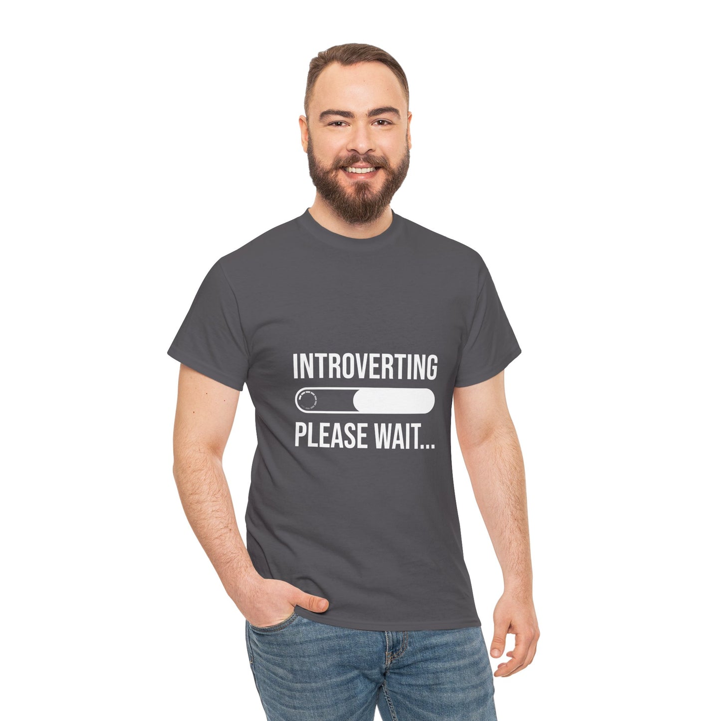 Introverting Please Wait T-Shirt — Funny Introvert Loading Tee