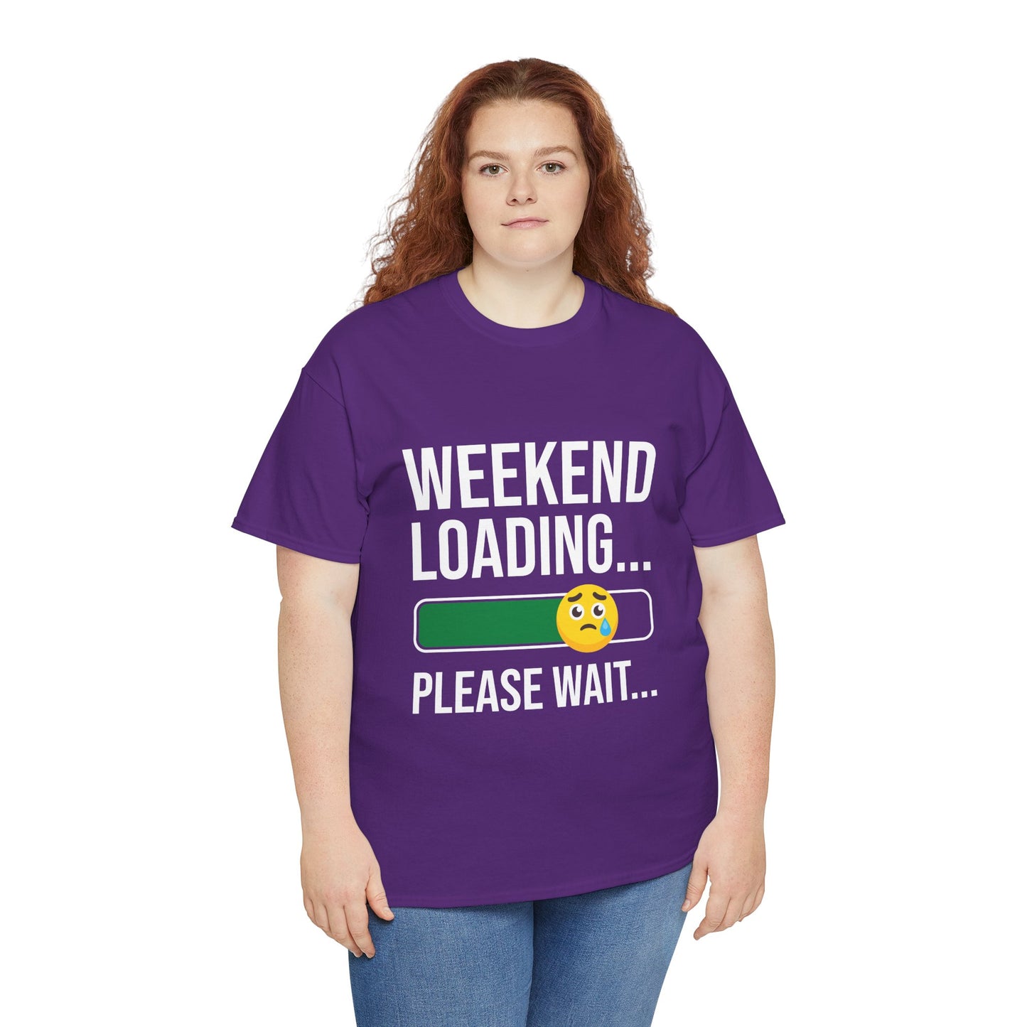 Weekend Loading Please Wait Tee — Funny Lazy Mode T-Shirt