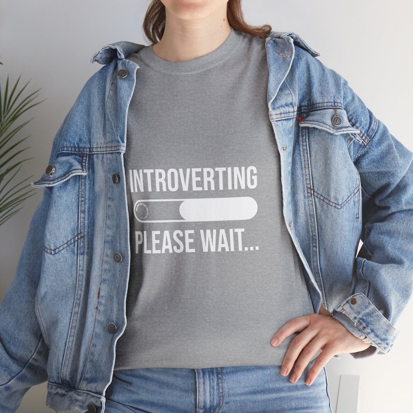 Introverting Please Wait T-Shirt — Funny Introvert Loading Tee