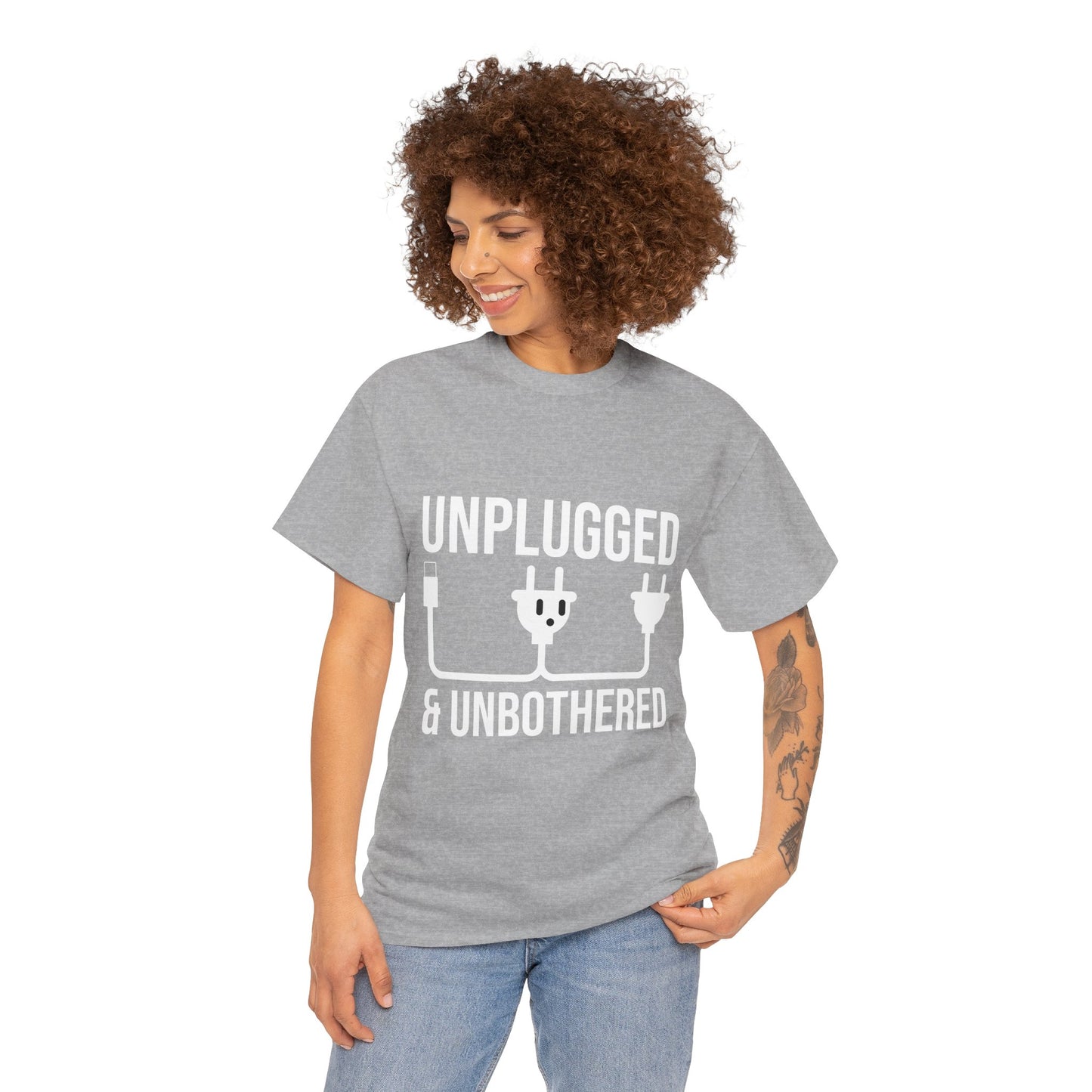 Relax Mode Tee — "Unplugged and Unbothered" Minimalist Calm T-Shirt