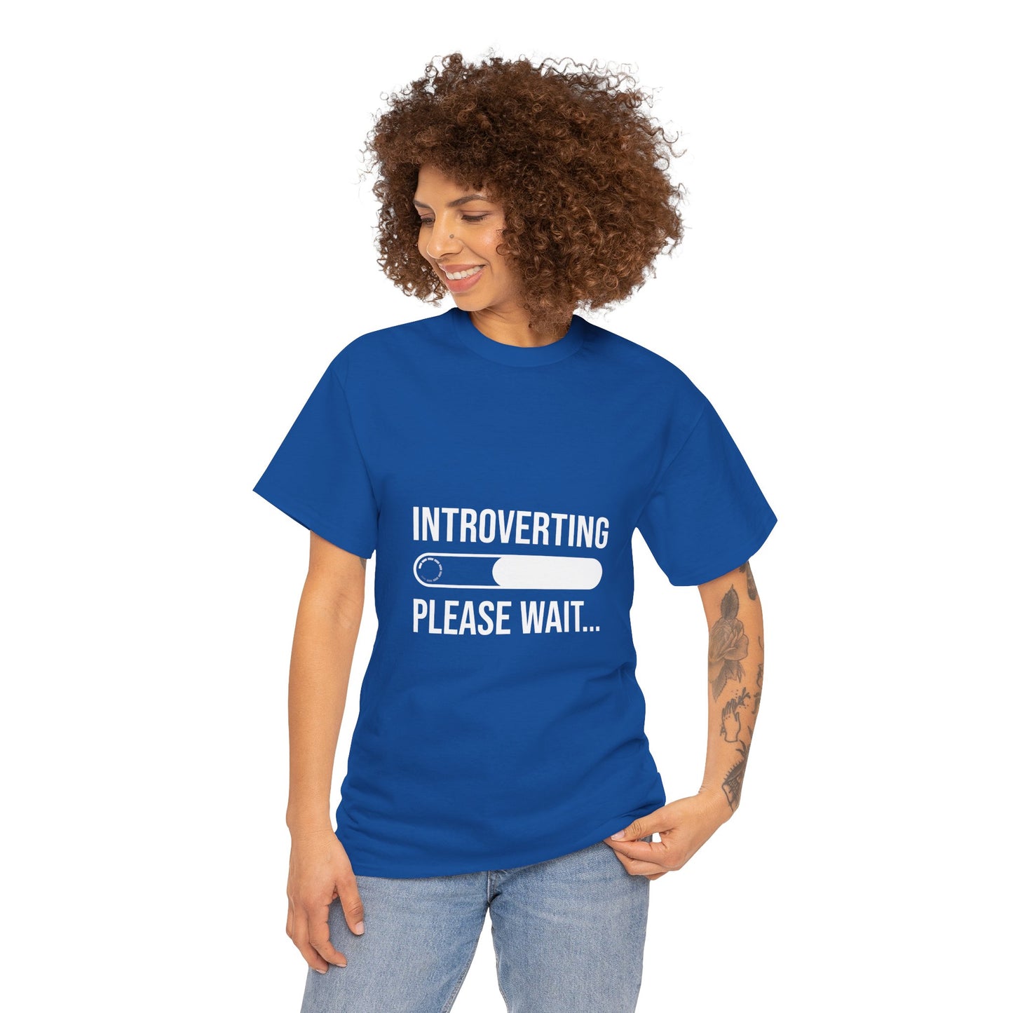Introverting Please Wait T-Shirt — Funny Introvert Loading Tee