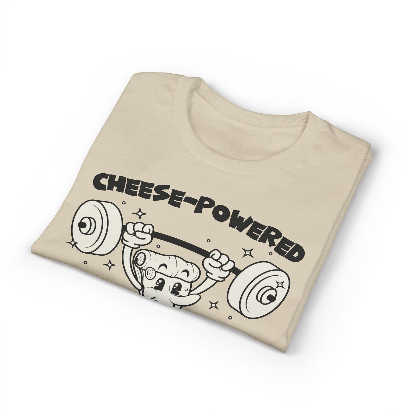 Cheese Powered Beast Mode T-Shirt — Funny Food Lover Gym Tee