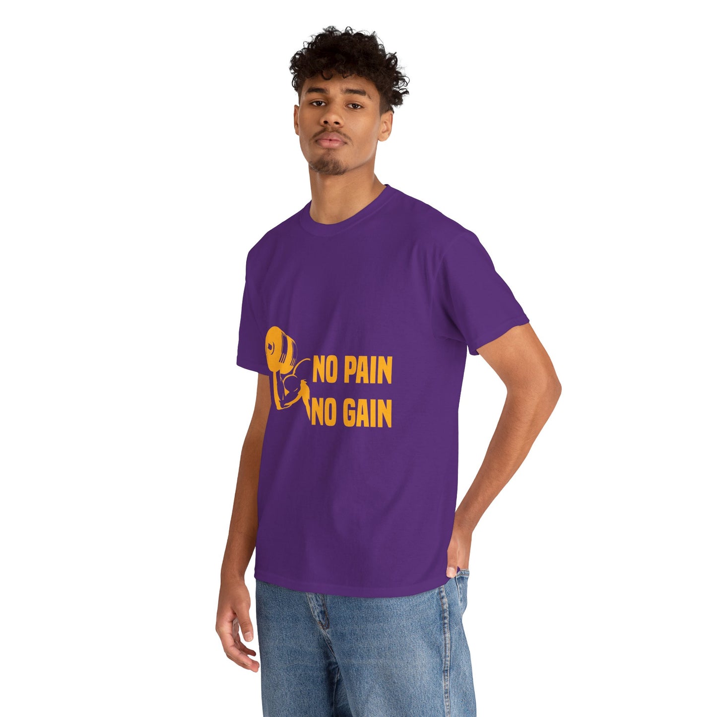 No Pain No Gain Motivational Fitness Tee