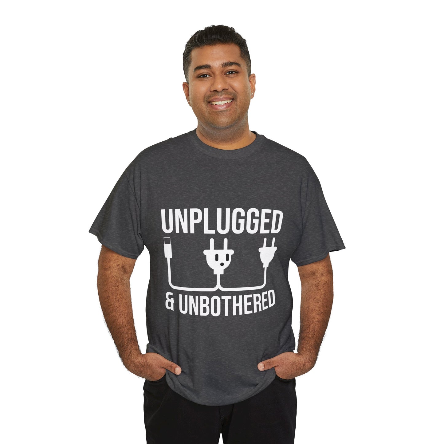 Relax Mode Tee — "Unplugged and Unbothered" Minimalist Calm T-Shirt