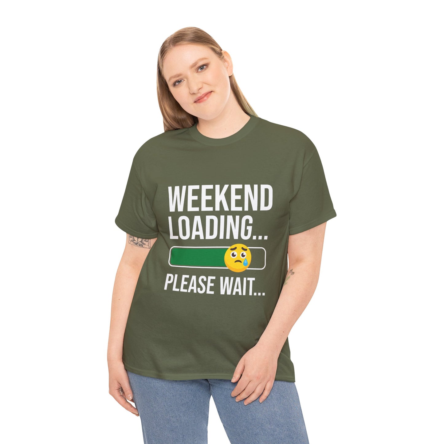 Weekend Loading Please Wait Tee — Funny Lazy Mode T-Shirt