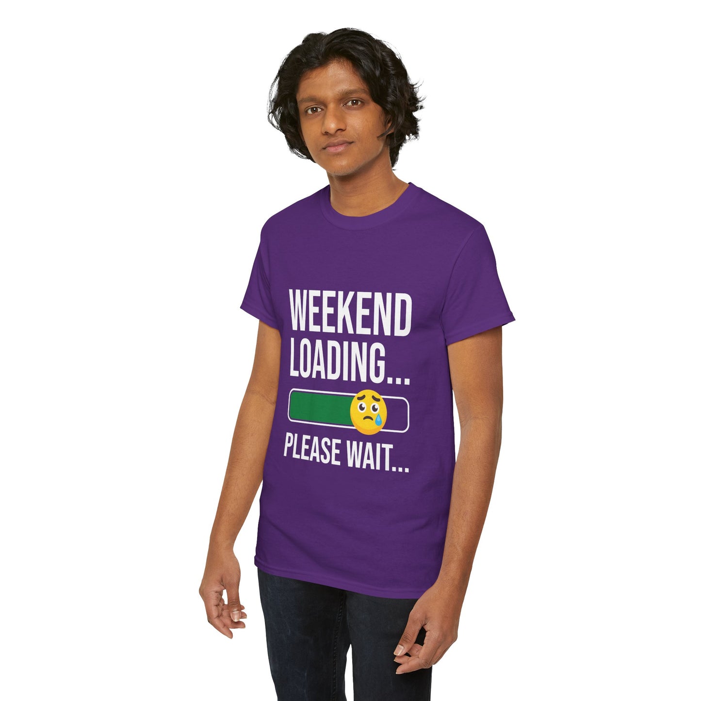 Weekend Loading Please Wait Tee — Funny Lazy Mode T-Shirt