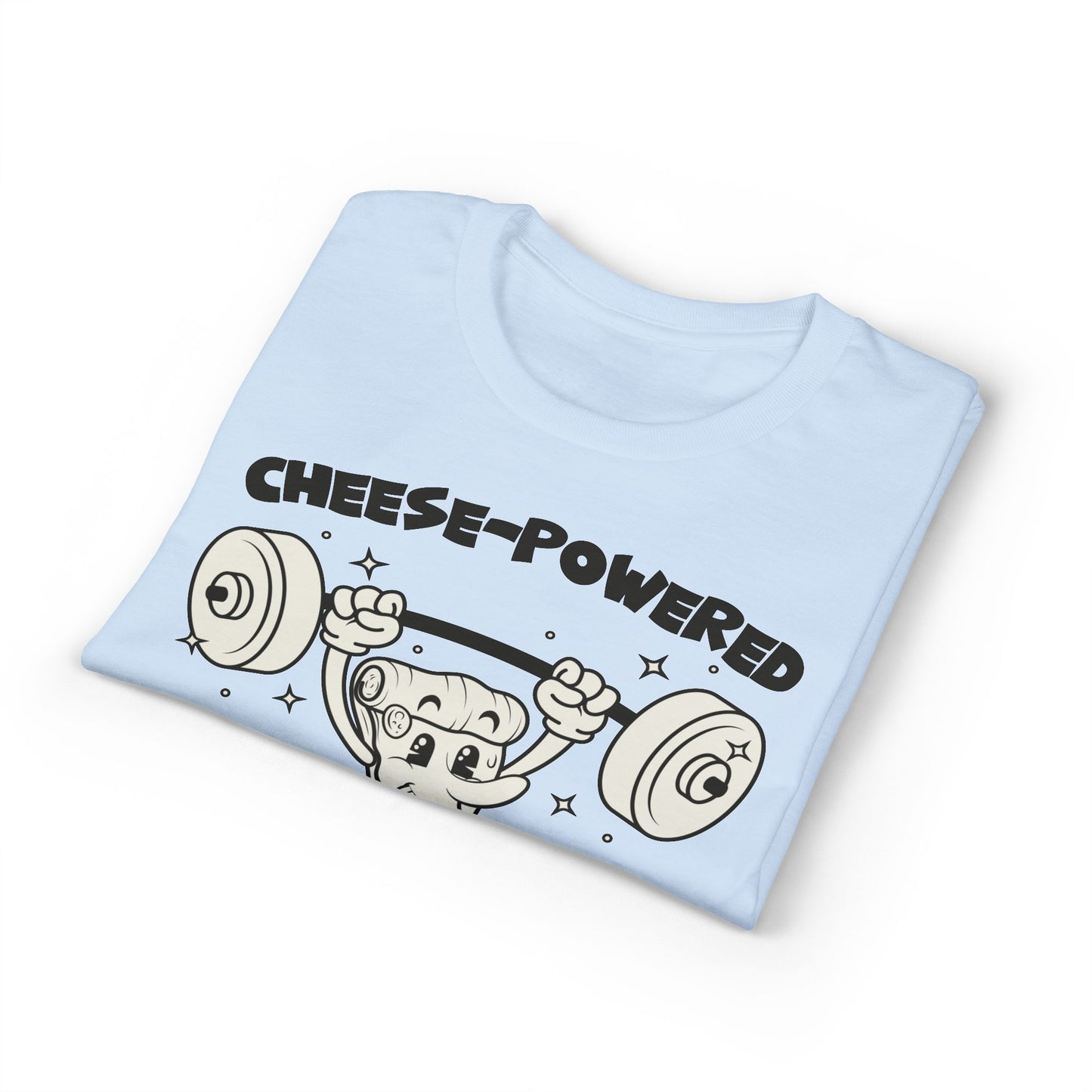 Cheese Powered Beast Mode T-Shirt — Funny Food Lover Gym Tee