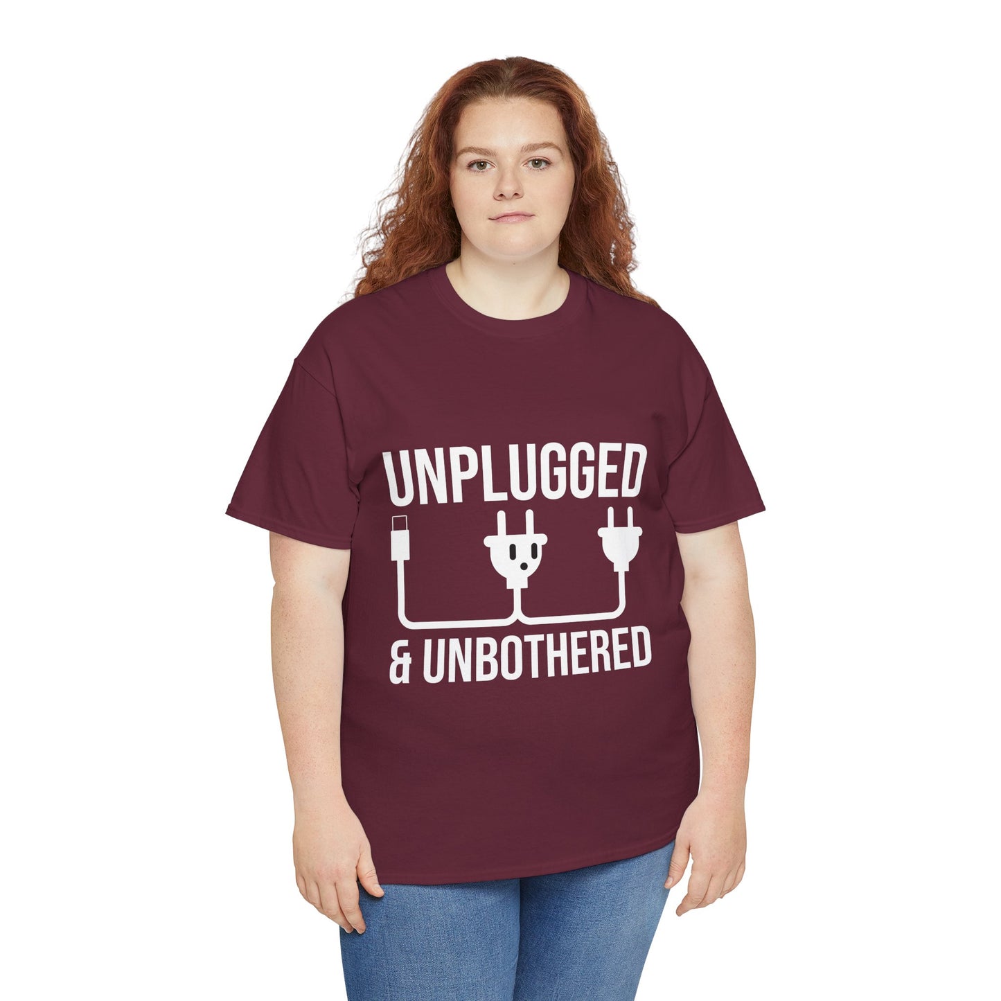 Relax Mode Tee — "Unplugged and Unbothered" Minimalist Calm T-Shirt