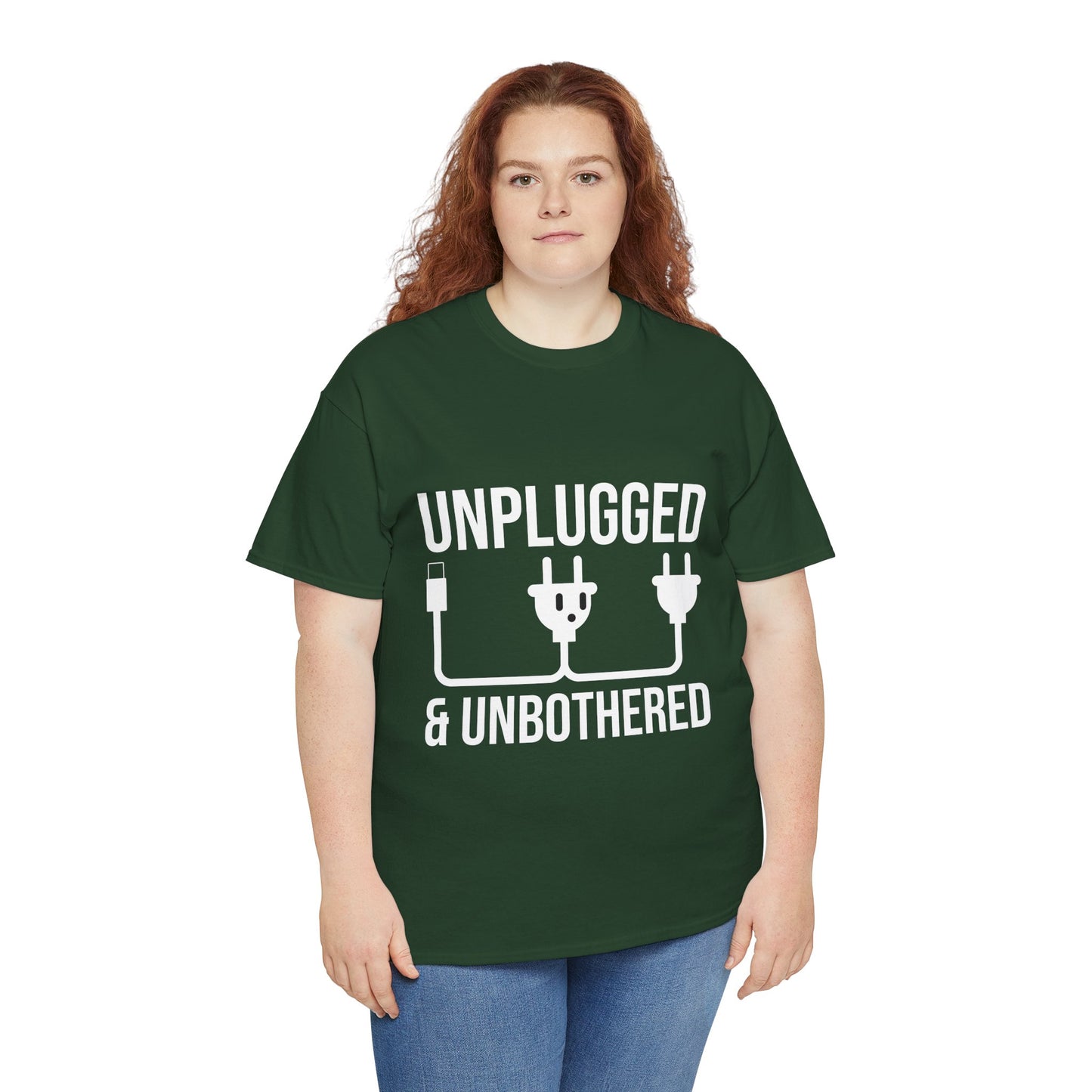 Relax Mode Tee — "Unplugged and Unbothered" Minimalist Calm T-Shirt