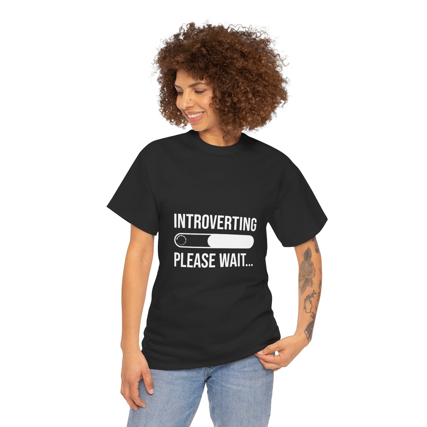 Introverting Please Wait T-Shirt — Funny Introvert Loading Tee