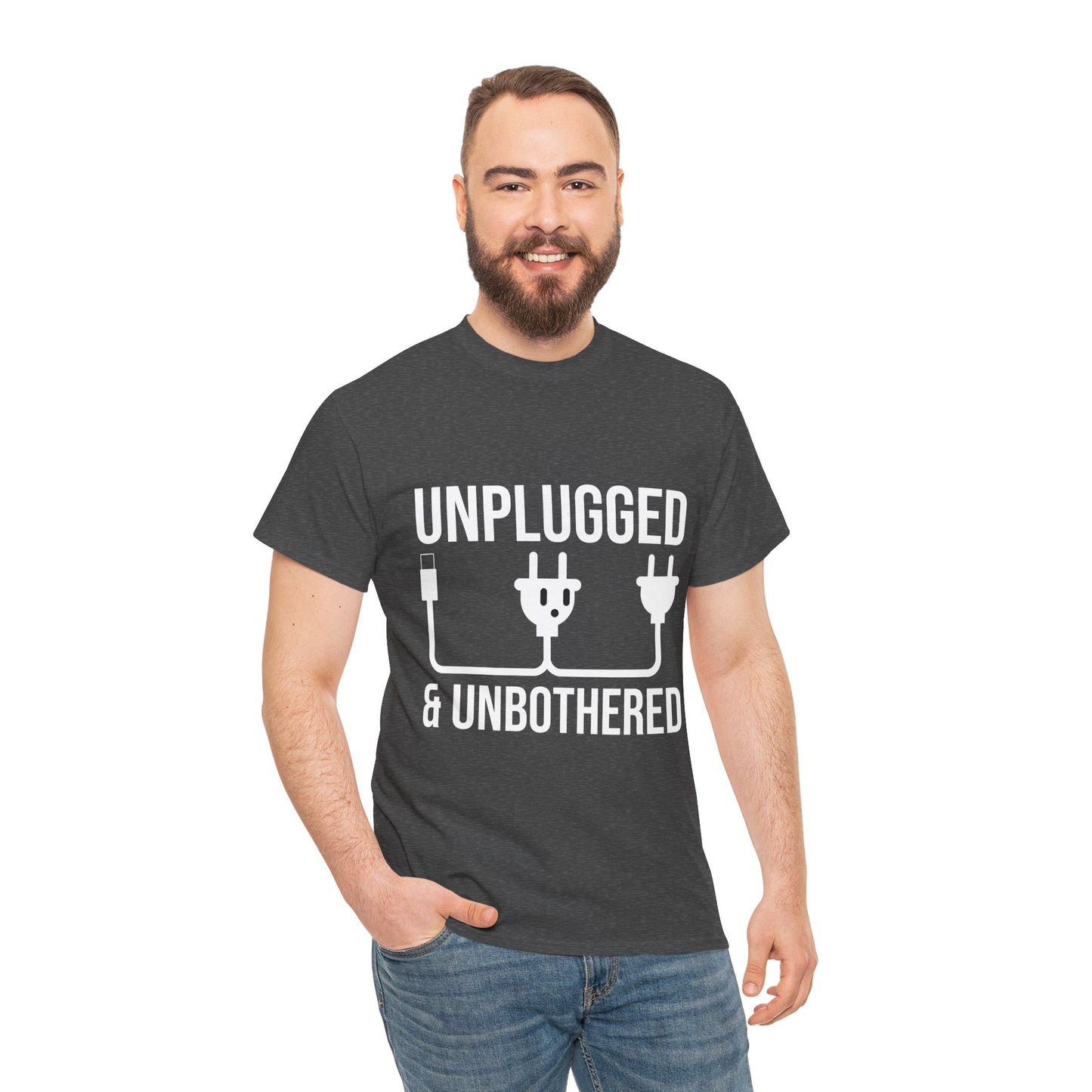 Relax Mode Tee — "Unplugged and Unbothered" Minimalist Calm T-Shirt