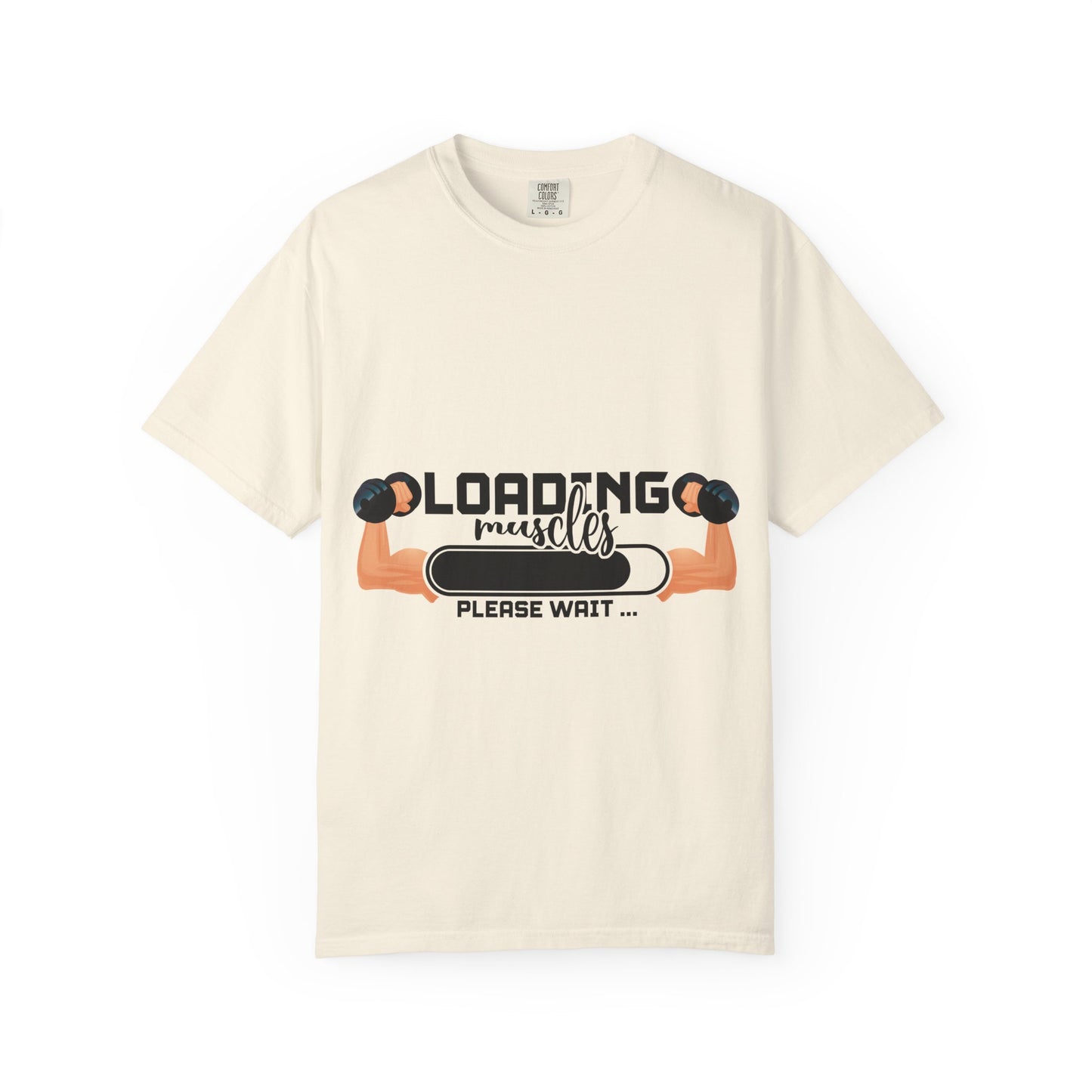 Muscles Loading Please Wait Gym Workout Progress Tee — Workout T-Shirt