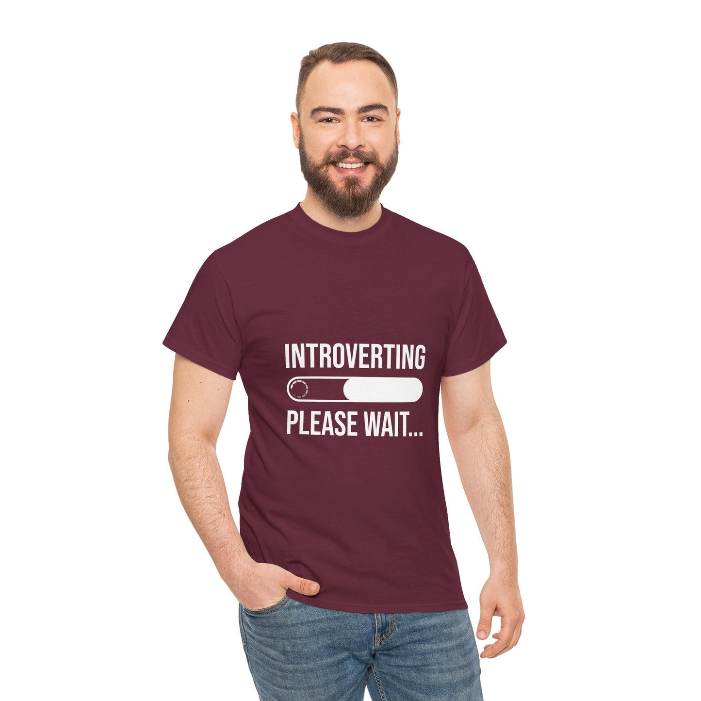 Introverting Please Wait T-Shirt — Funny Introvert Loading Tee
